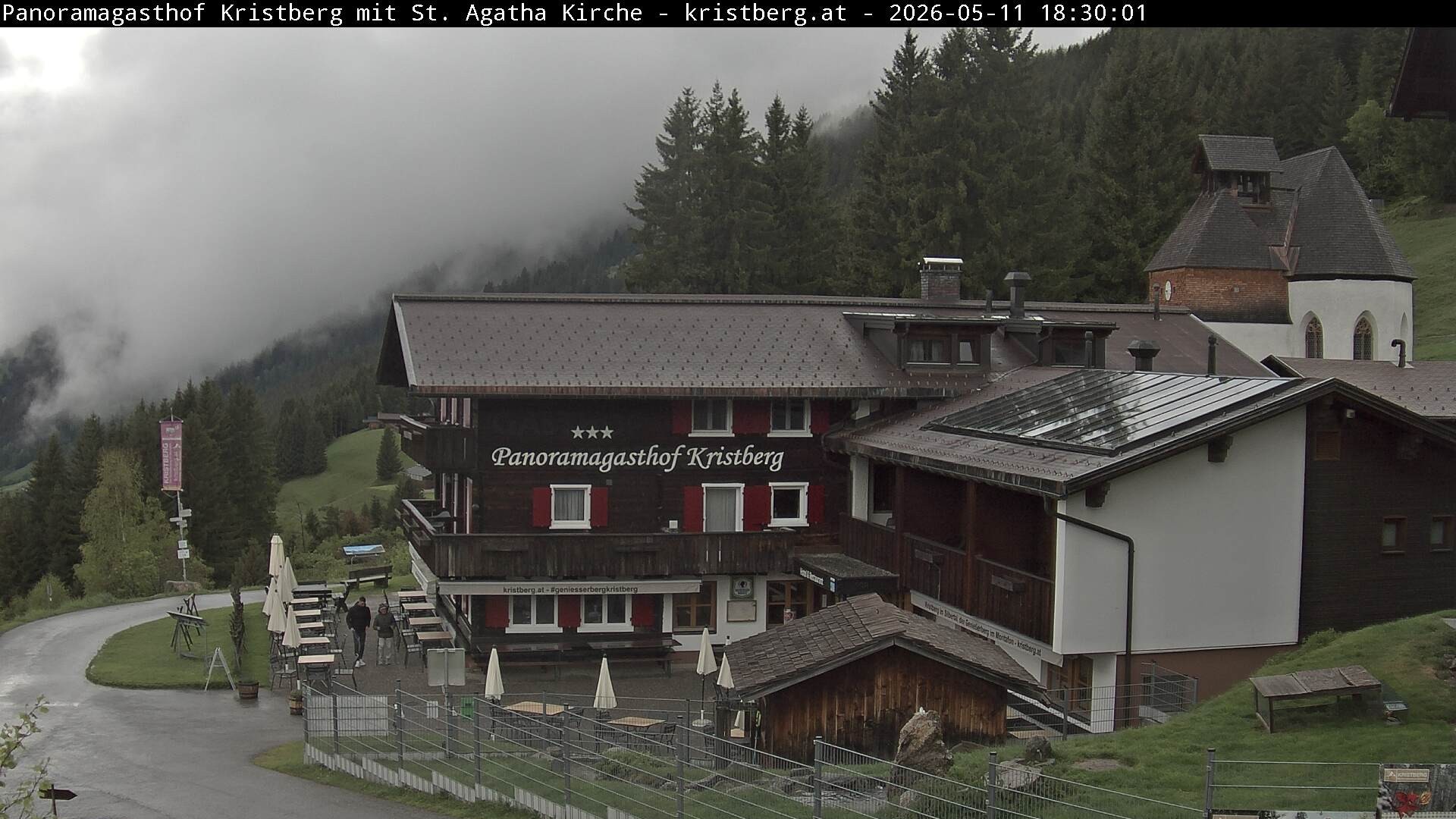 Archiv Foto Webcam Panoramagasthof Kristberg (Silbertal)