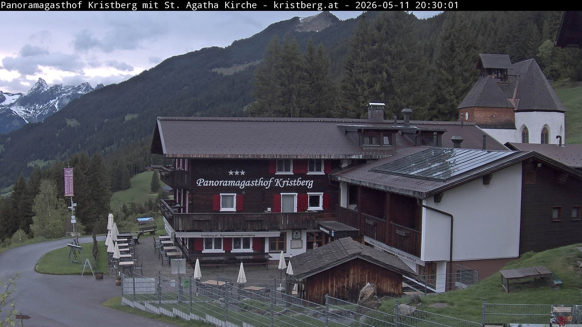 Archiv Foto Webcam Panoramagasthof Kristberg (Silbertal)