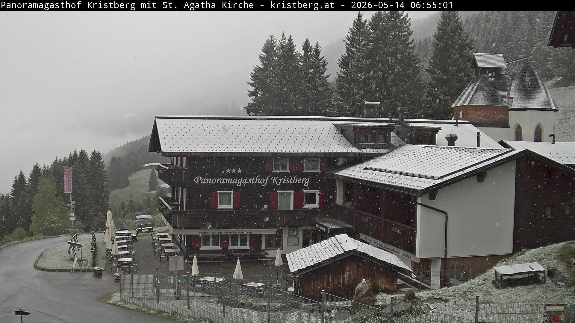 Archiv Foto Webcam Panoramagasthof Kristberg (Silbertal)