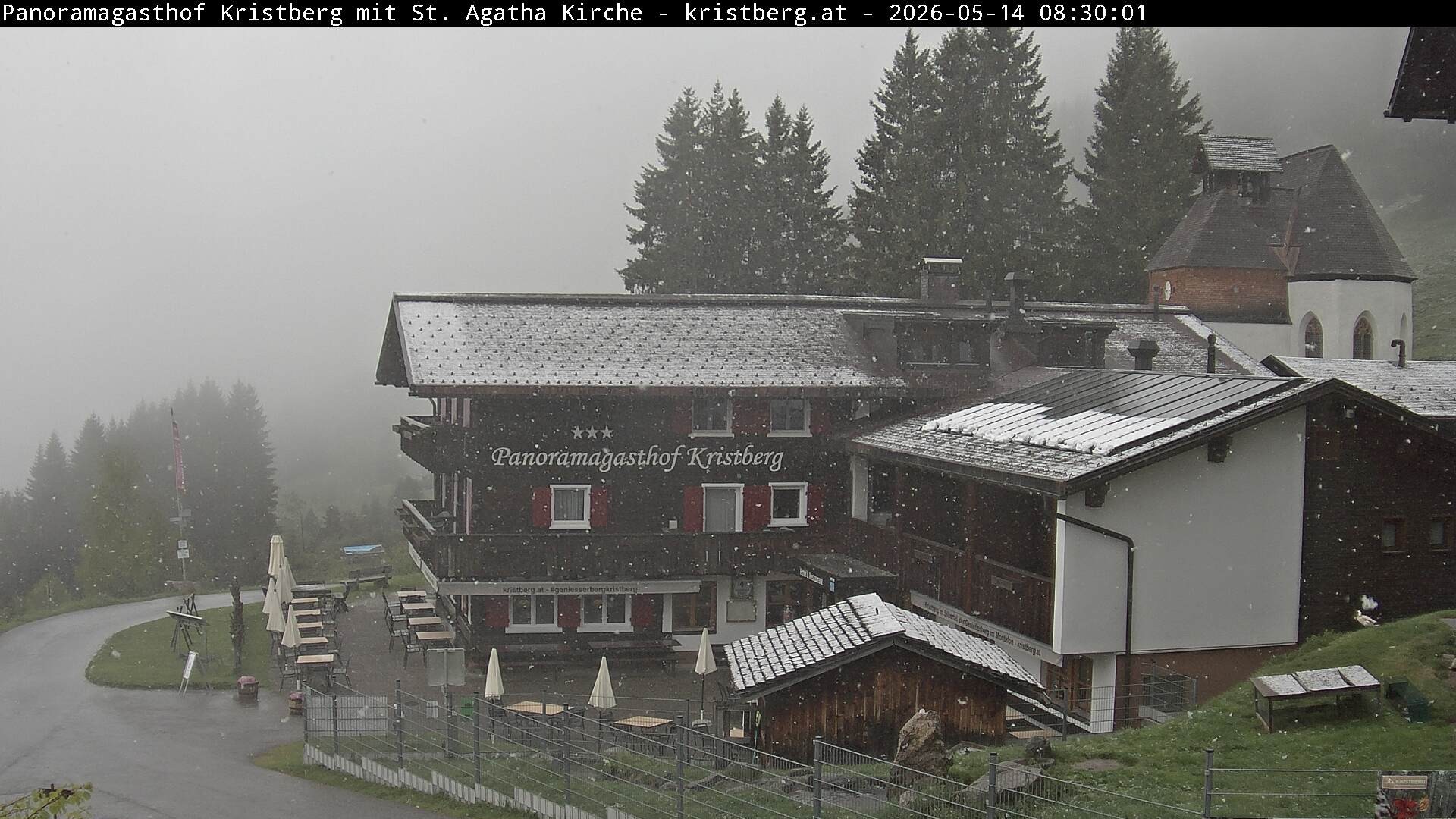 Archiv Foto Webcam Panoramagasthof Kristberg (Silbertal)
