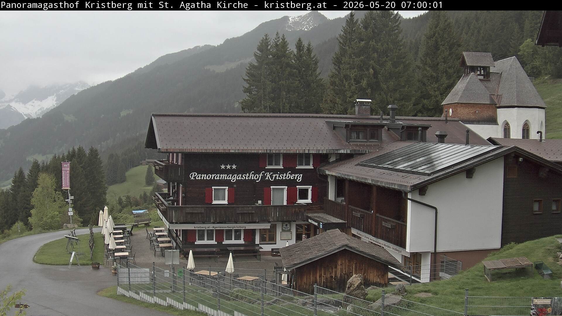 Archiv Foto Webcam Panoramagasthof Kristberg (Silbertal)