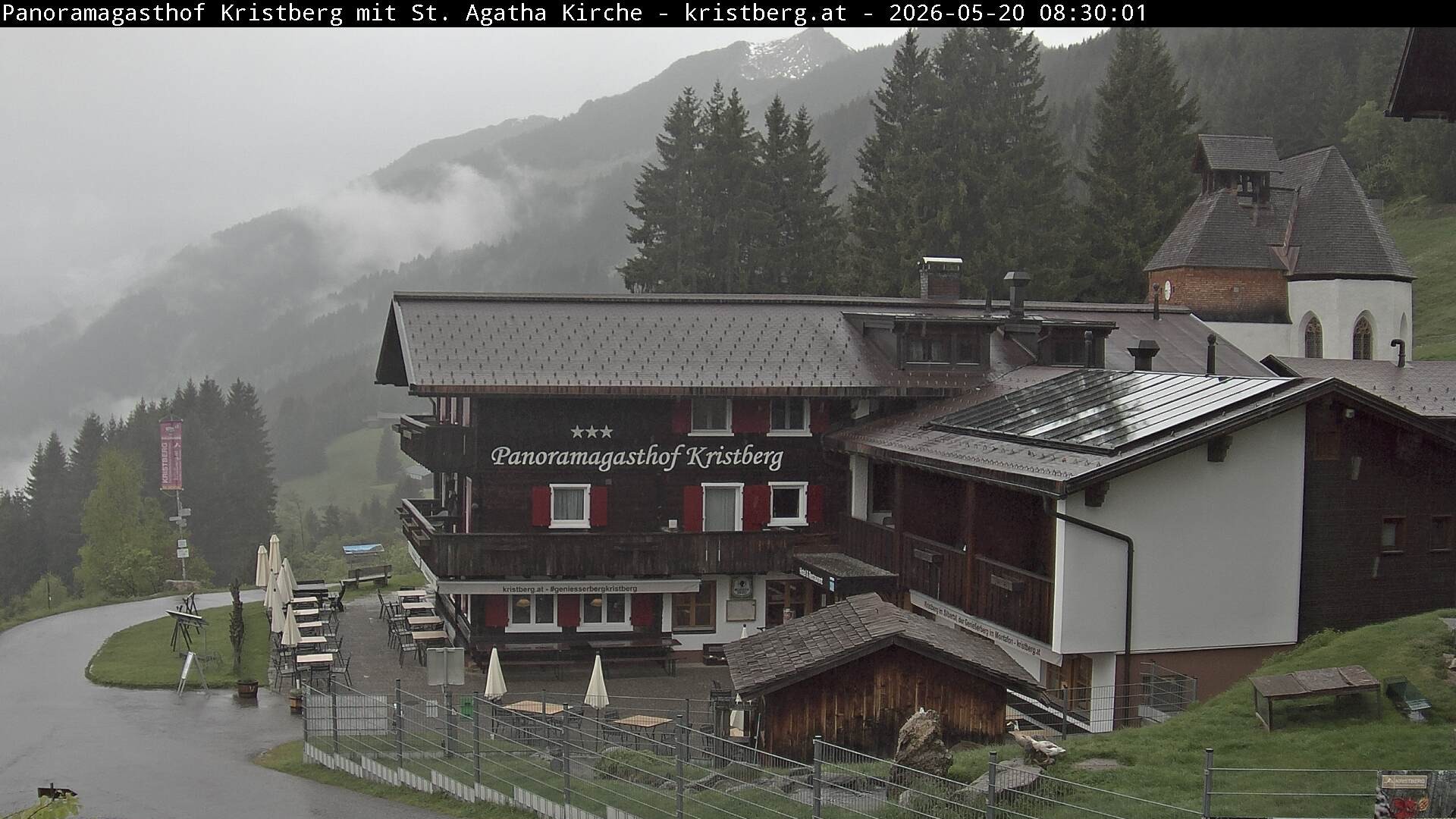 Archiv Foto Webcam Panoramagasthof Kristberg (Silbertal)