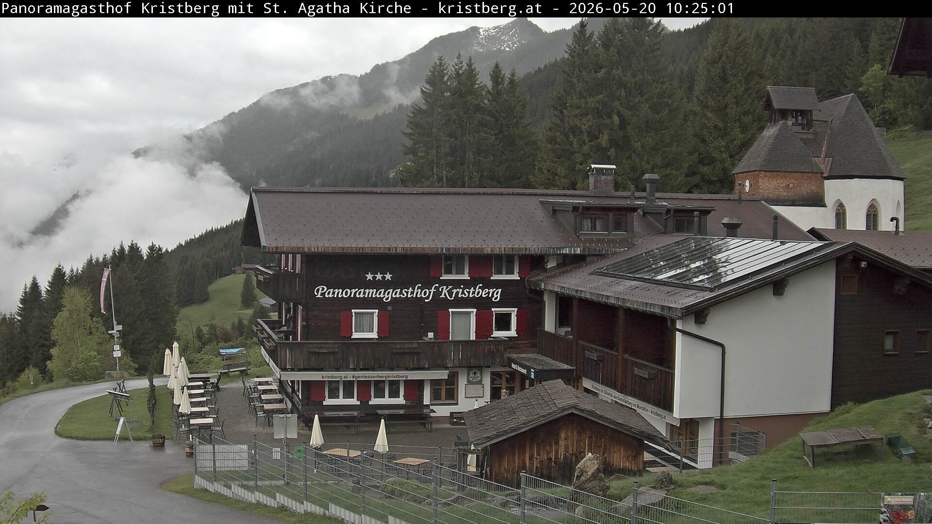 Archiv Foto Webcam Panoramagasthof Kristberg (Silbertal)