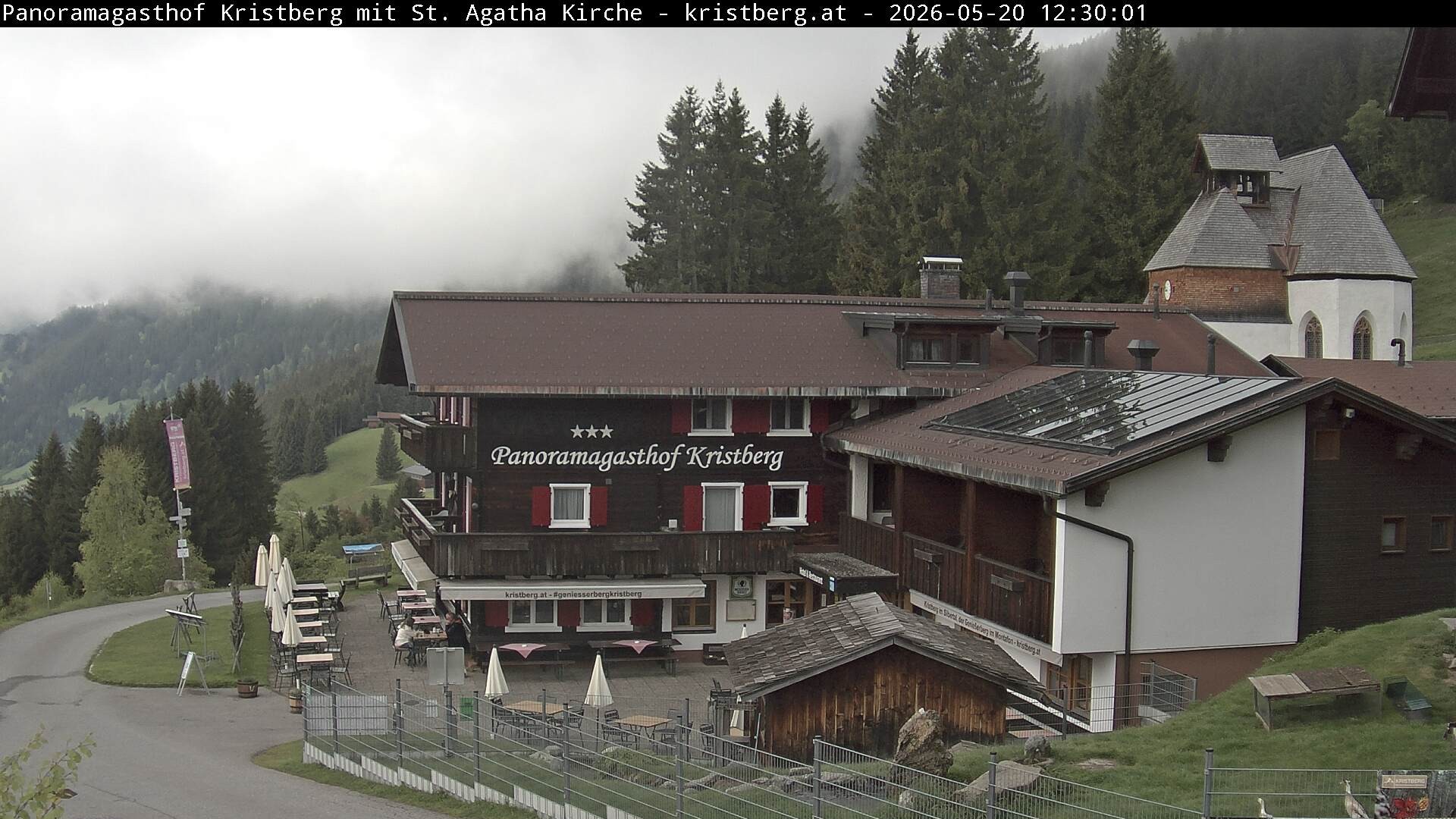 Archiv Foto Webcam Panoramagasthof Kristberg (Silbertal)