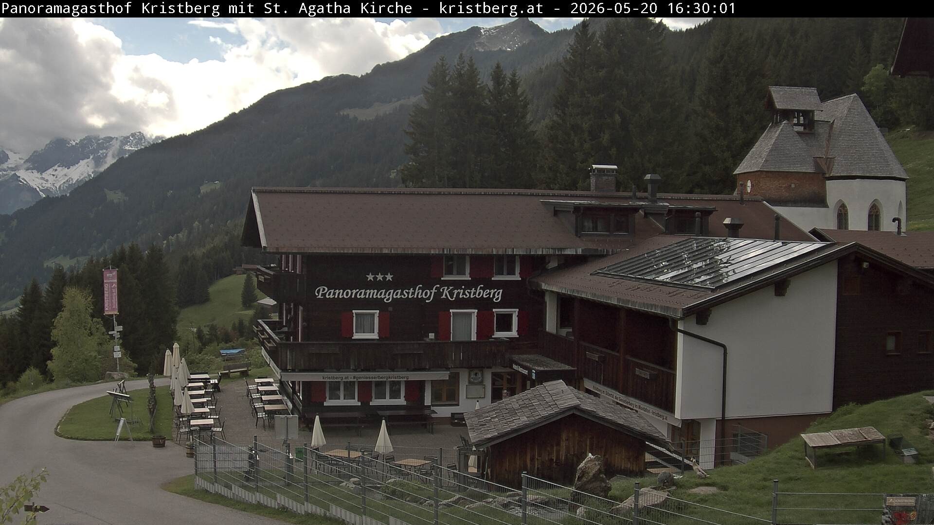 Archiv Foto Webcam Panoramagasthof Kristberg (Silbertal)