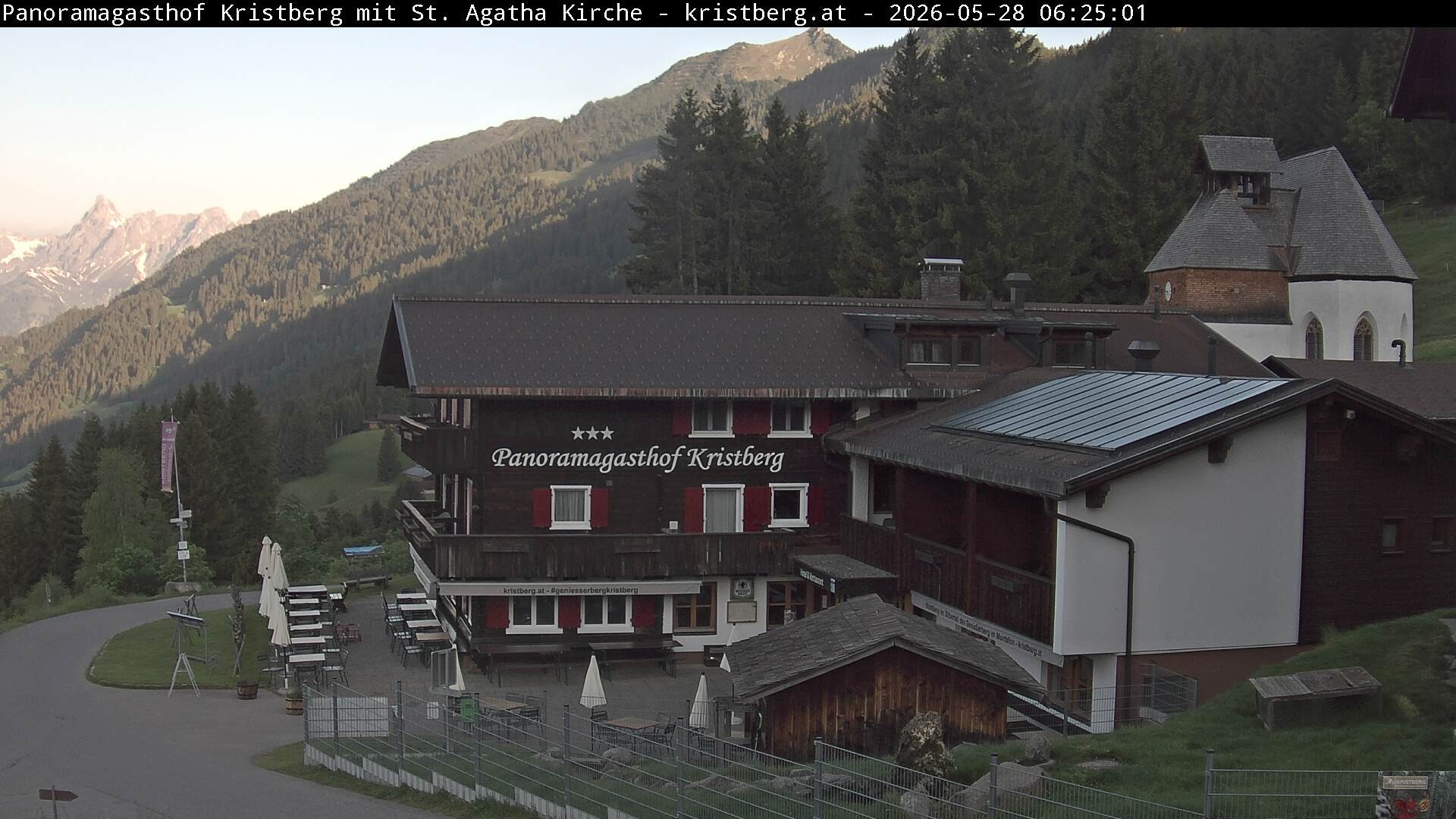 Archiv Foto Webcam Panoramagasthof Kristberg (Silbertal)