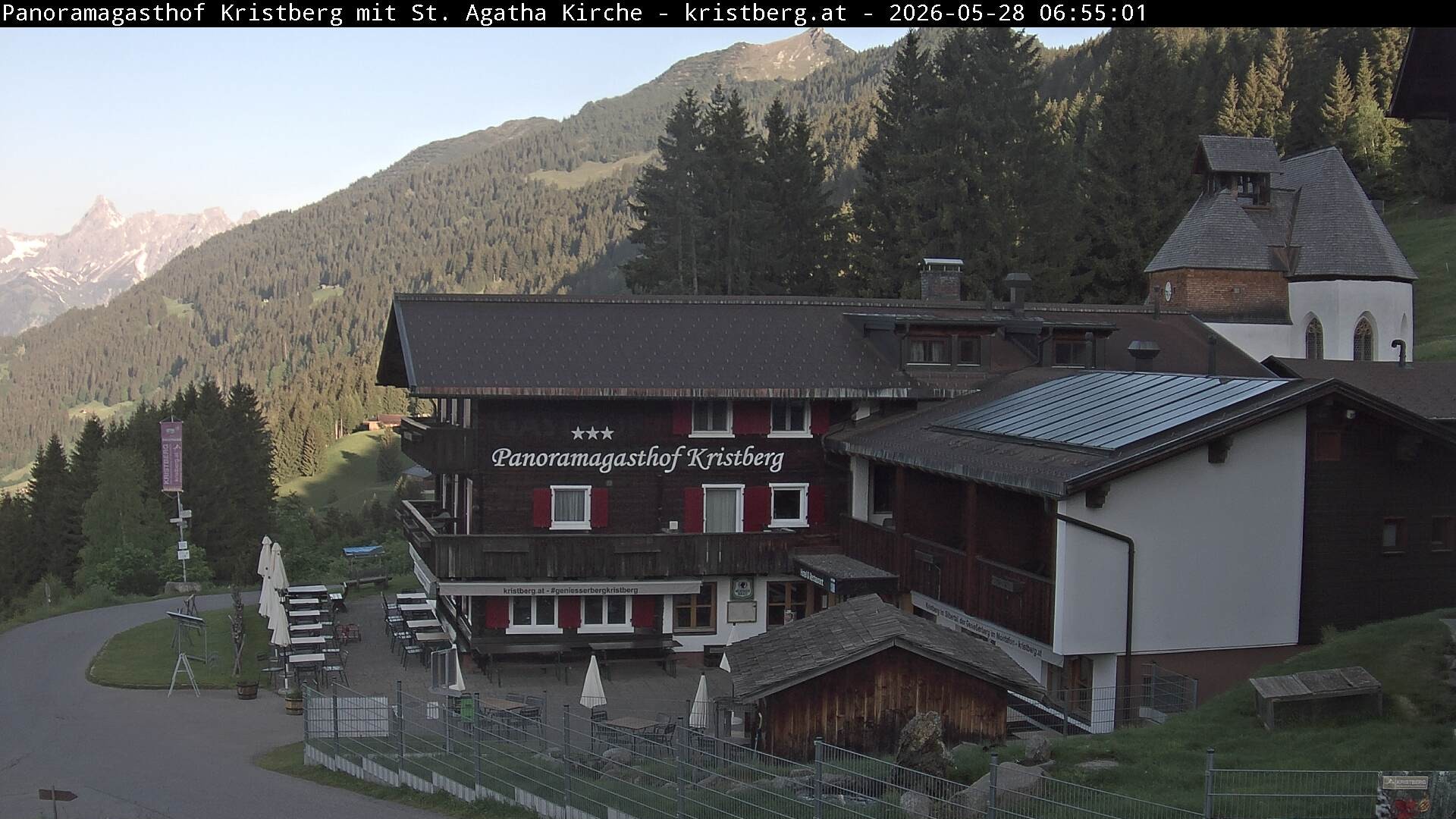 Archiv Foto Webcam Panoramagasthof Kristberg (Silbertal)