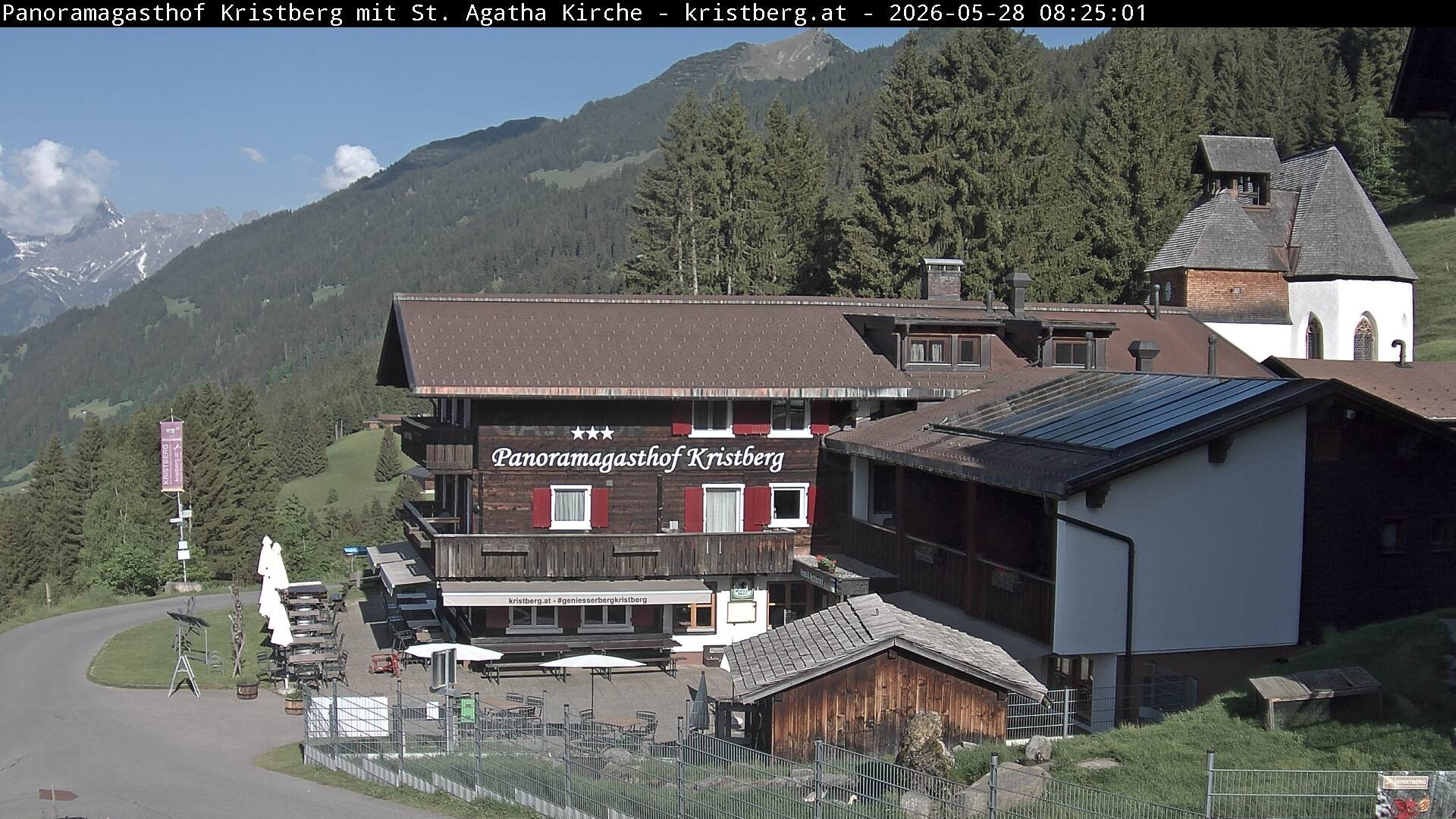 Archiv Foto Webcam Panoramagasthof Kristberg (Silbertal)