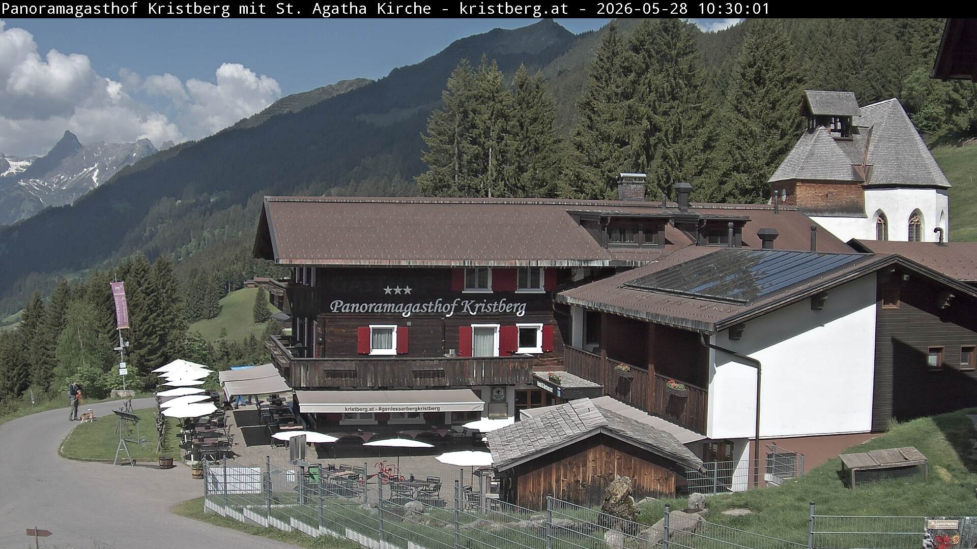 Archiv Foto Webcam Panoramagasthof Kristberg (Silbertal)