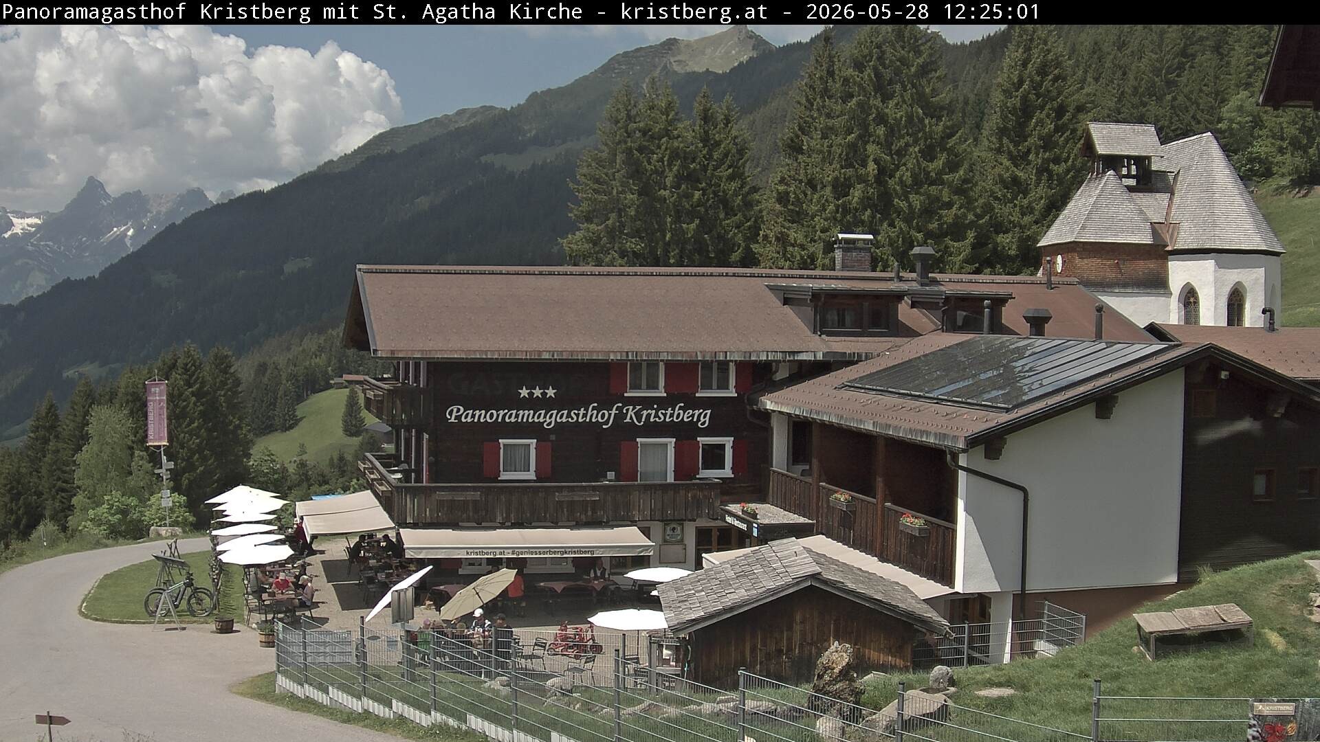 Archiv Foto Webcam Panoramagasthof Kristberg (Silbertal)