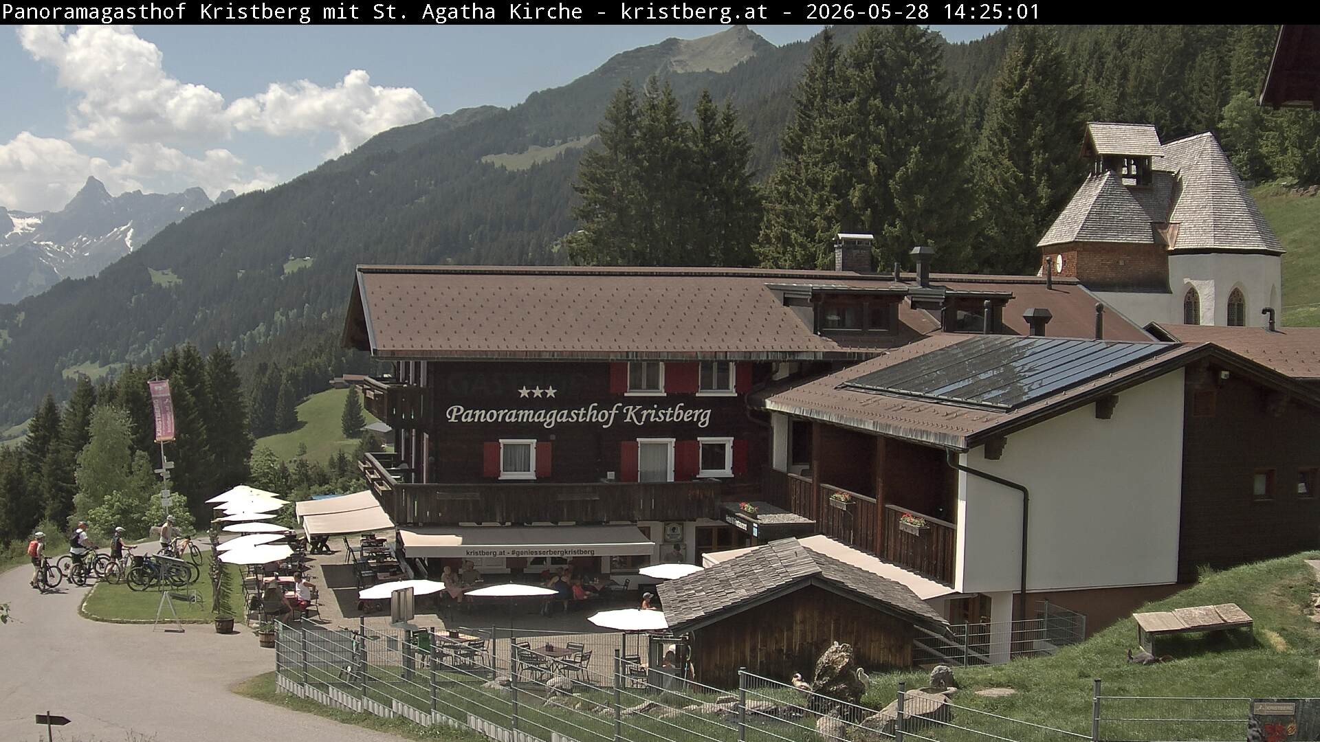 Archiv Foto Webcam Panoramagasthof Kristberg (Silbertal)
