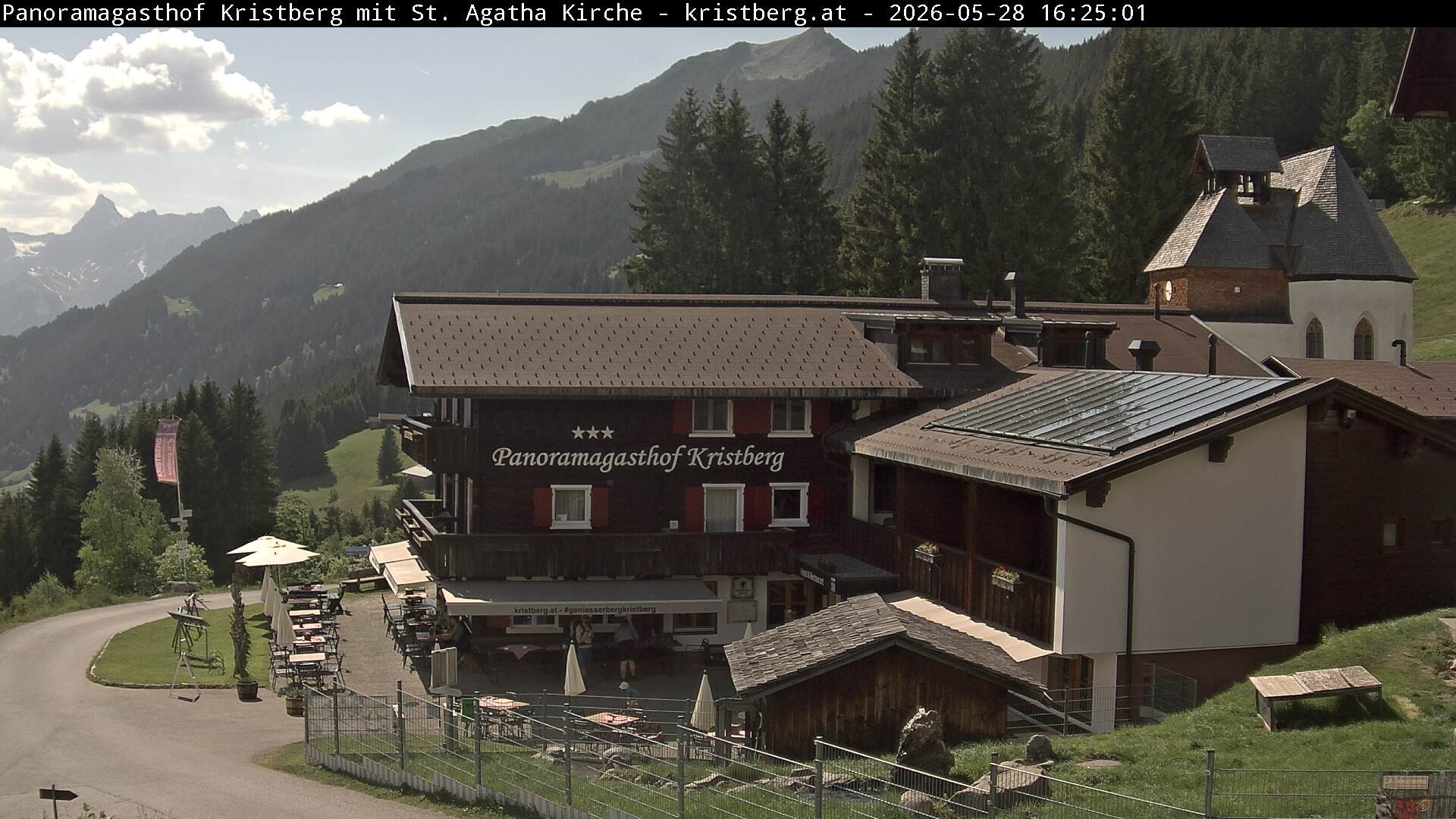 Archiv Foto Webcam Panoramagasthof Kristberg (Silbertal)