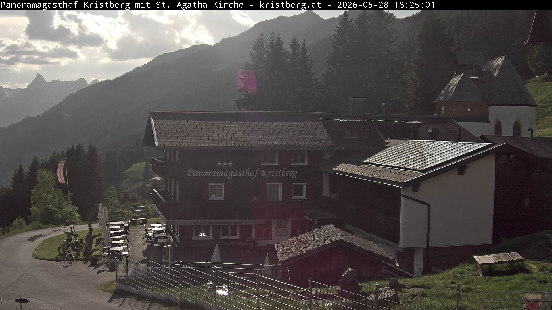 Archiv Foto Webcam Panoramagasthof Kristberg (Silbertal)