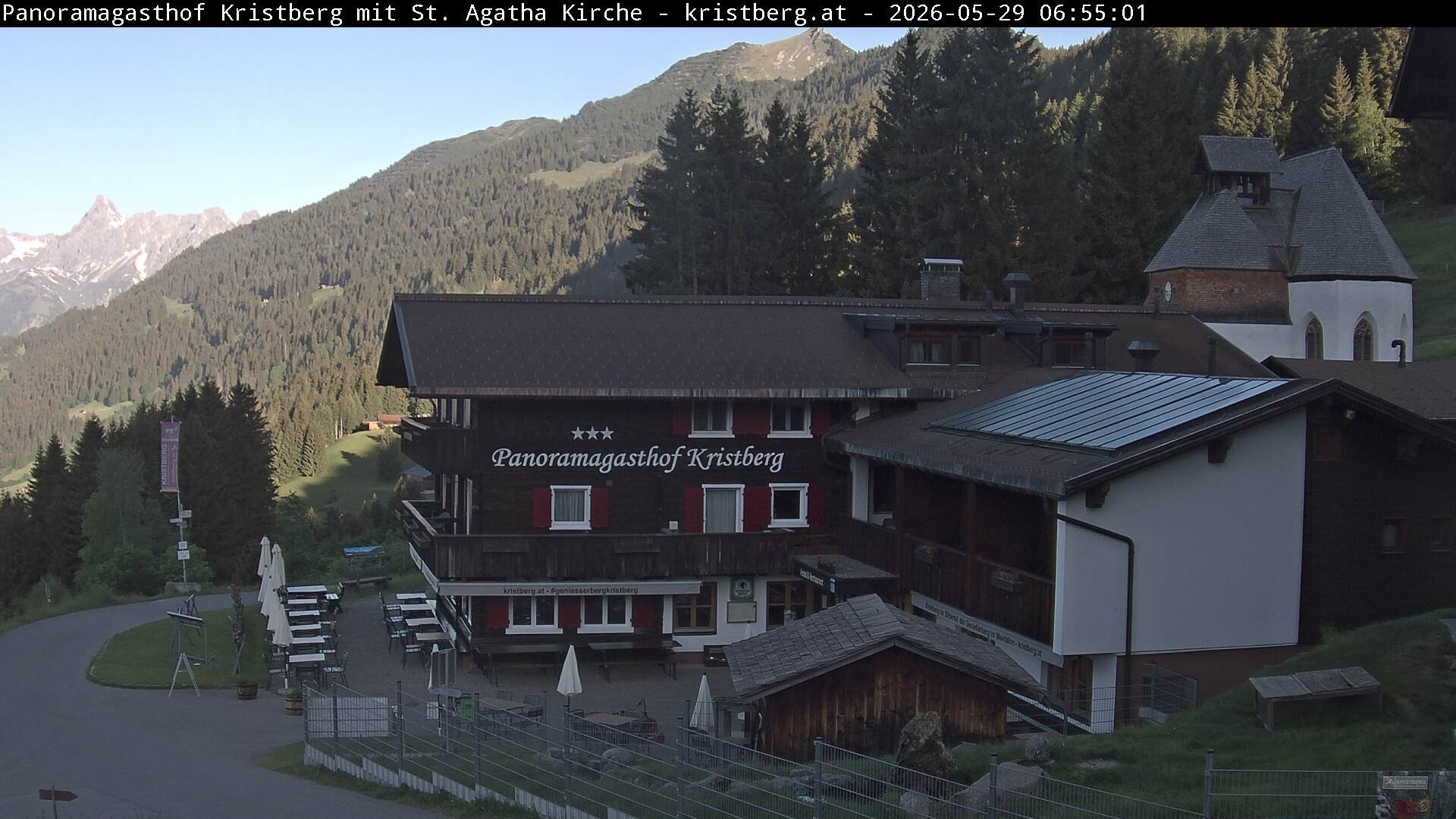 Archiv Foto Webcam Panoramagasthof Kristberg (Silbertal)