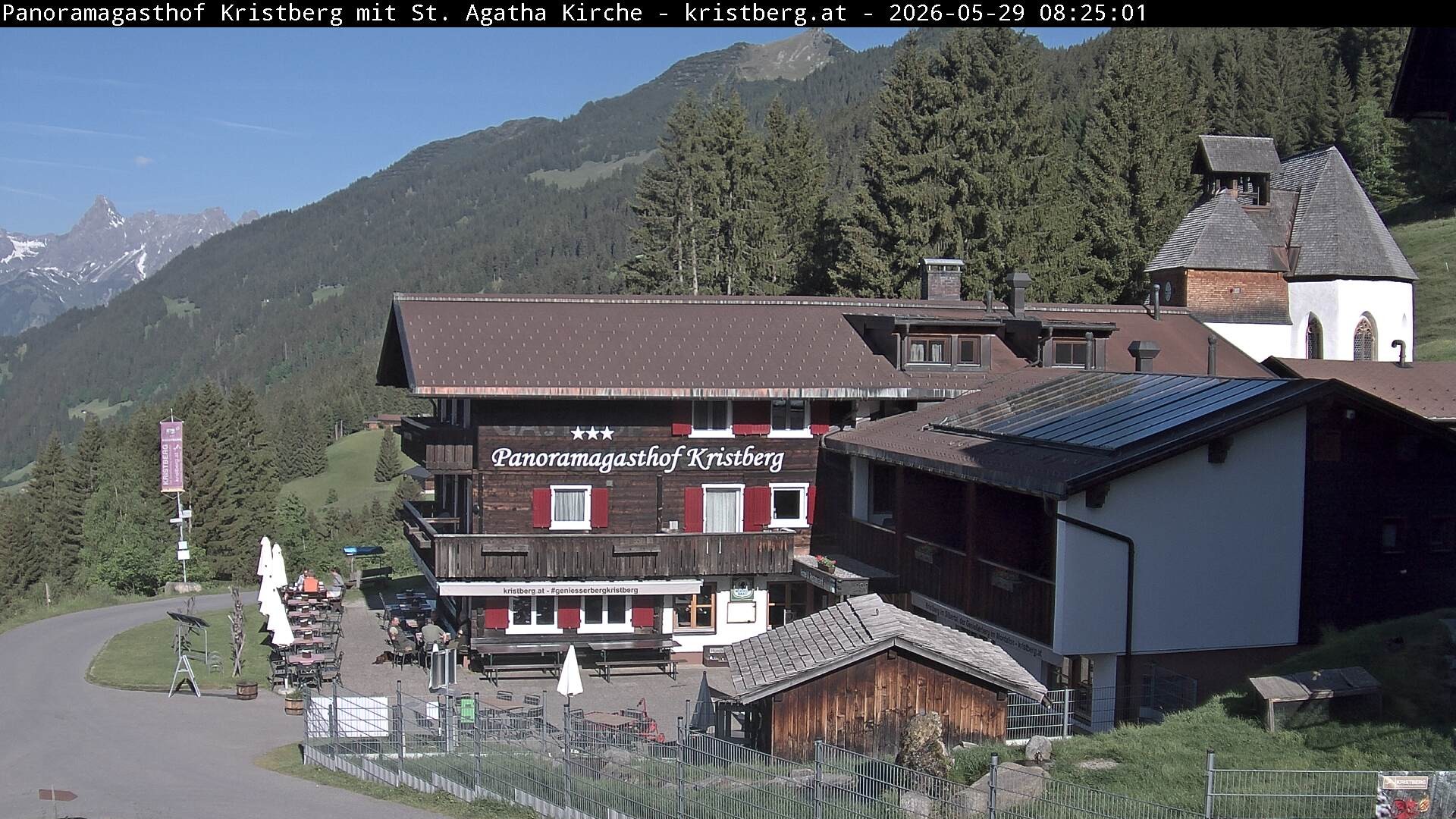 Archiv Foto Webcam Panoramagasthof Kristberg (Silbertal)