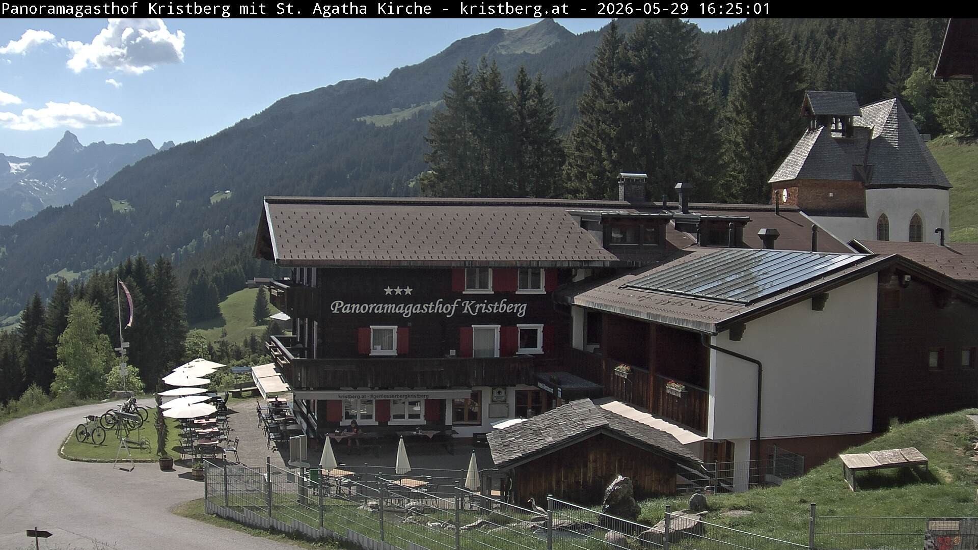 Archiv Foto Webcam Panoramagasthof Kristberg (Silbertal)