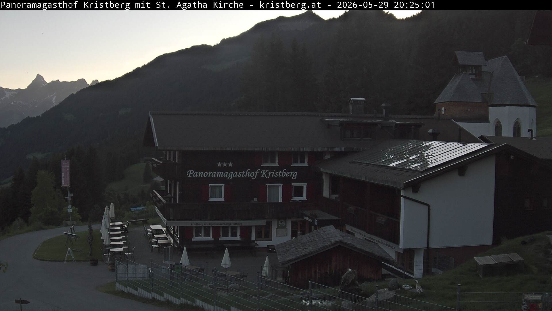 Archiv Foto Webcam Panoramagasthof Kristberg (Silbertal)