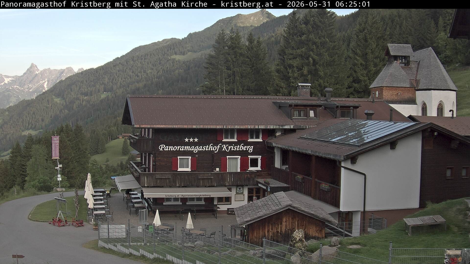 Archiv Foto Webcam Panoramagasthof Kristberg (Silbertal)