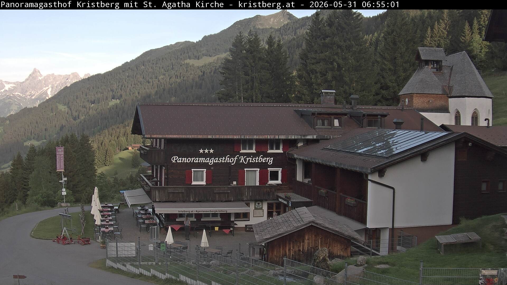 Archiv Foto Webcam Panoramagasthof Kristberg (Silbertal)
