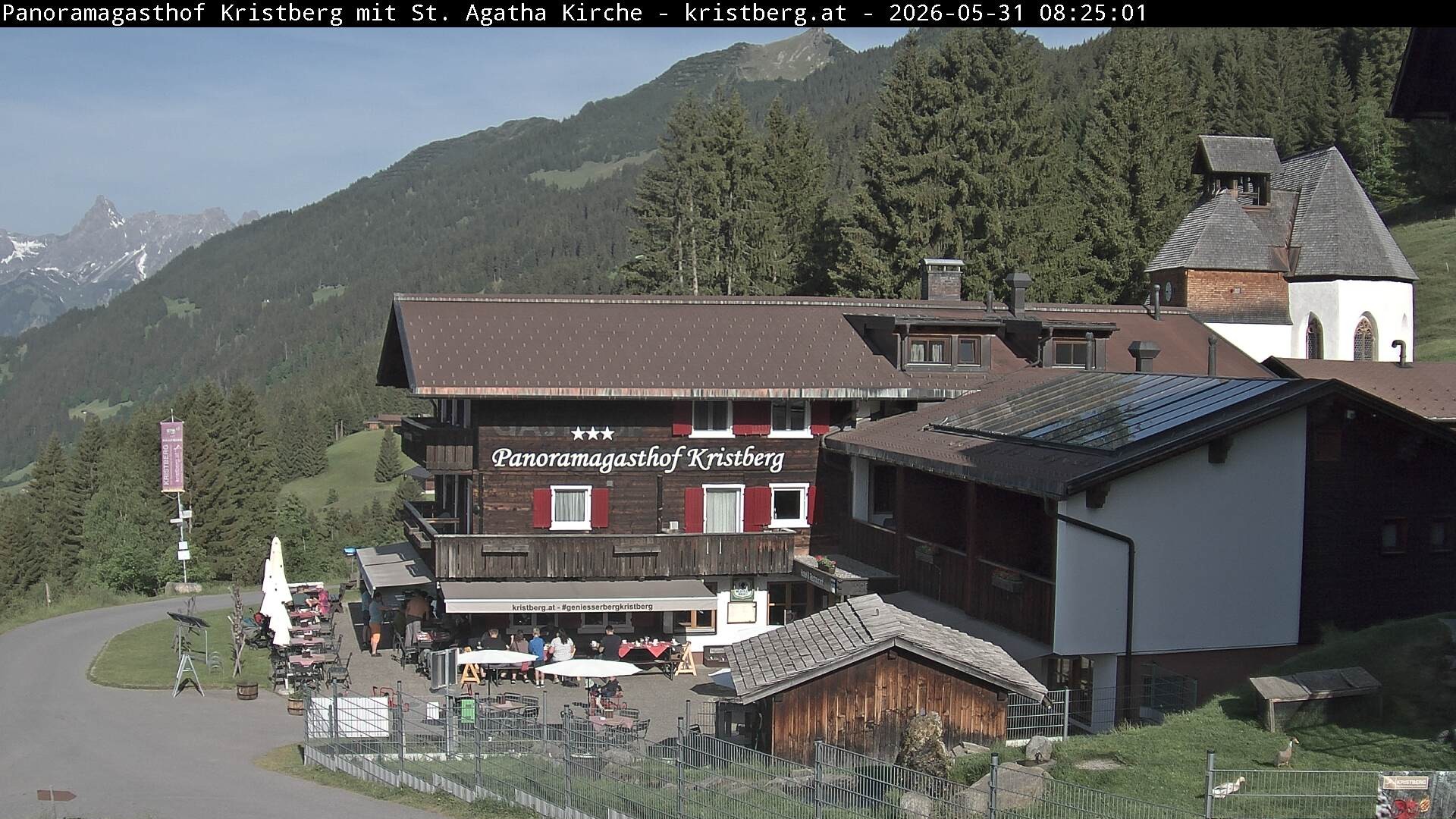 Archiv Foto Webcam Panoramagasthof Kristberg (Silbertal)