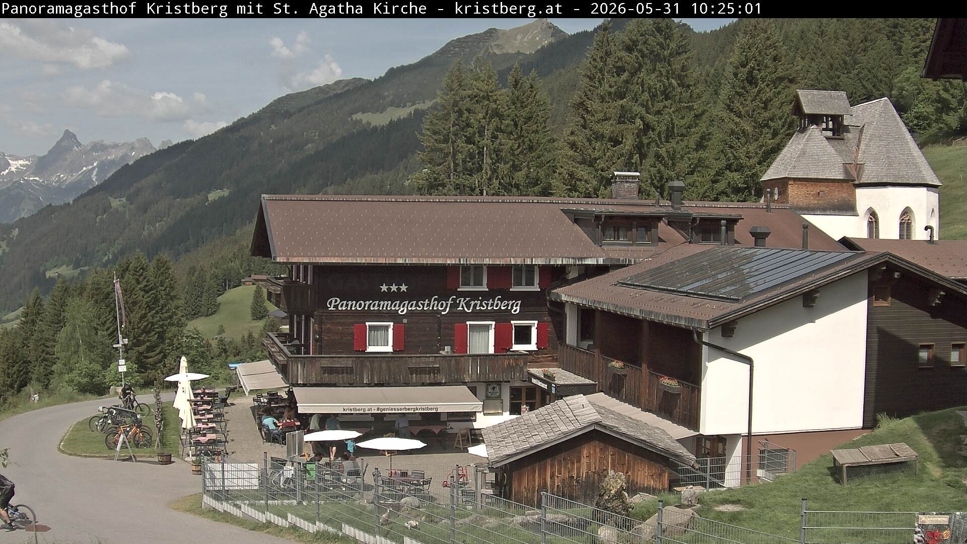 Archiv Foto Webcam Panoramagasthof Kristberg (Silbertal)