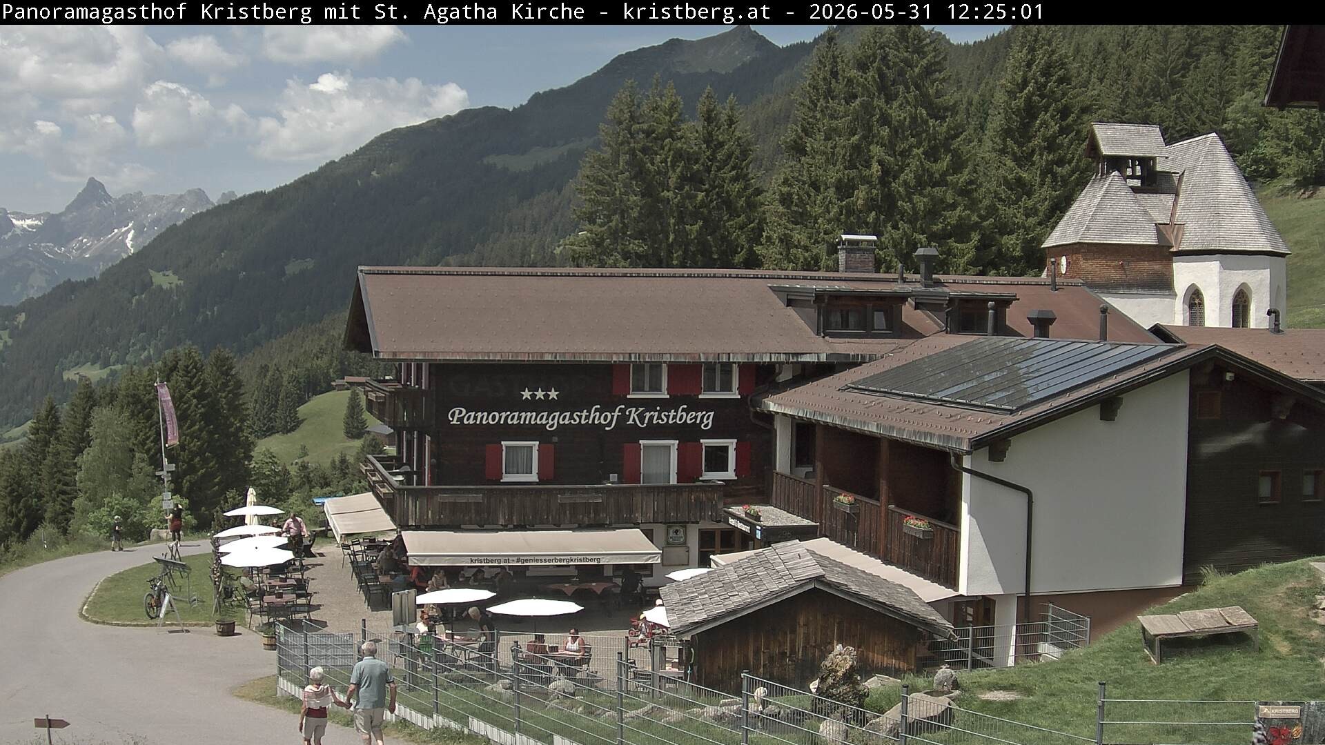 Archiv Foto Webcam Panoramagasthof Kristberg (Silbertal)