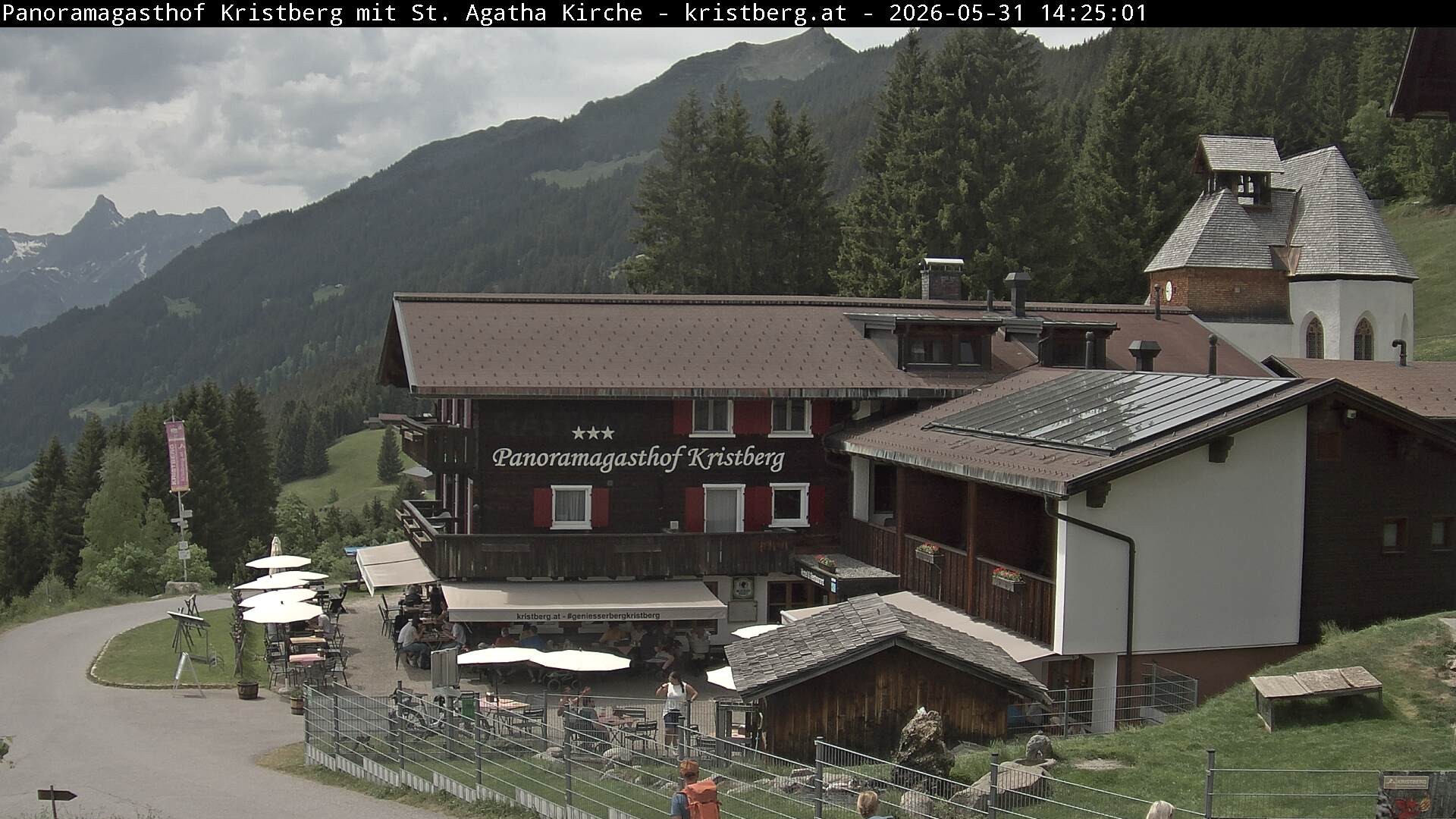 Archiv Foto Webcam Panoramagasthof Kristberg (Silbertal)