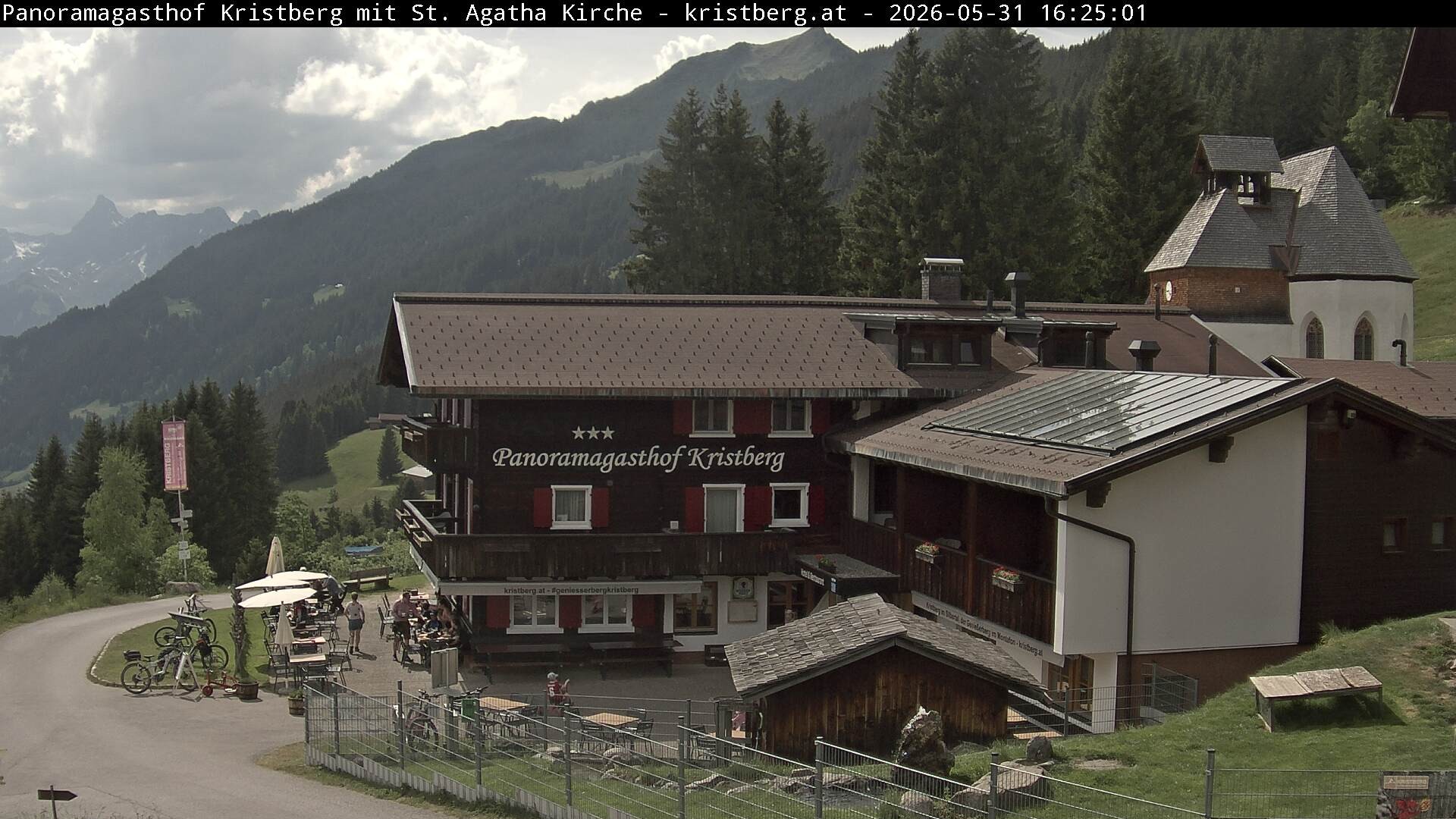 Archiv Foto Webcam Panoramagasthof Kristberg (Silbertal)