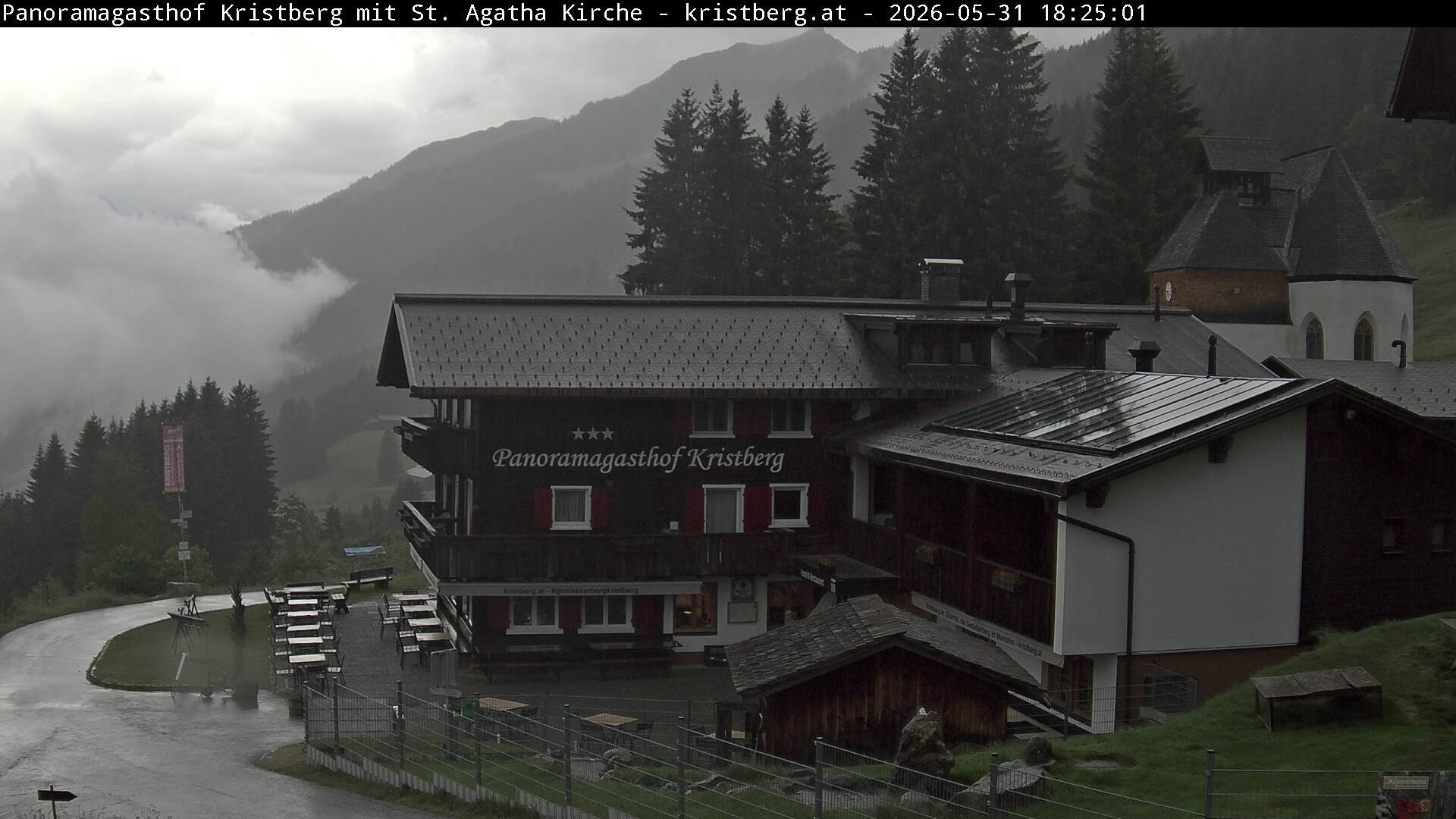 Archiv Foto Webcam Panoramagasthof Kristberg (Silbertal)