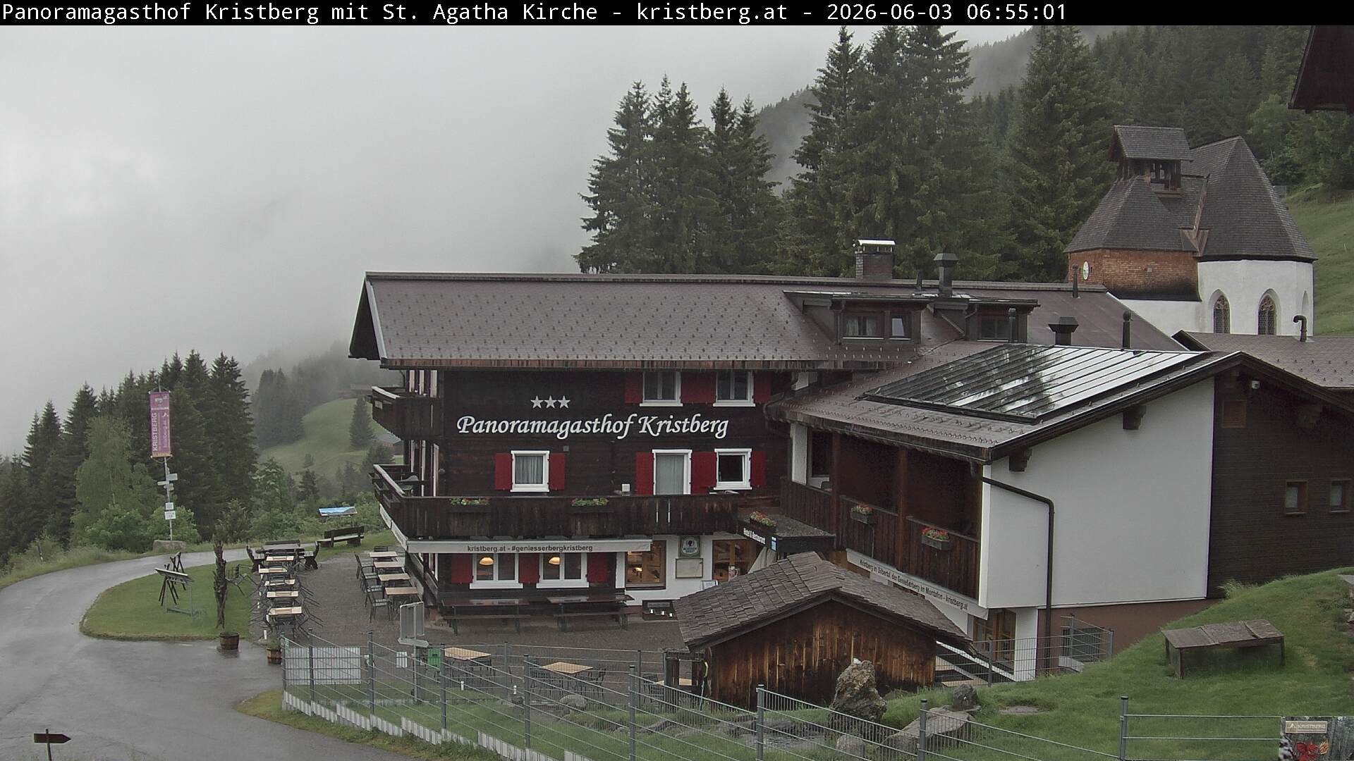 Archiv Foto Webcam Panoramagasthof Kristberg (Silbertal)