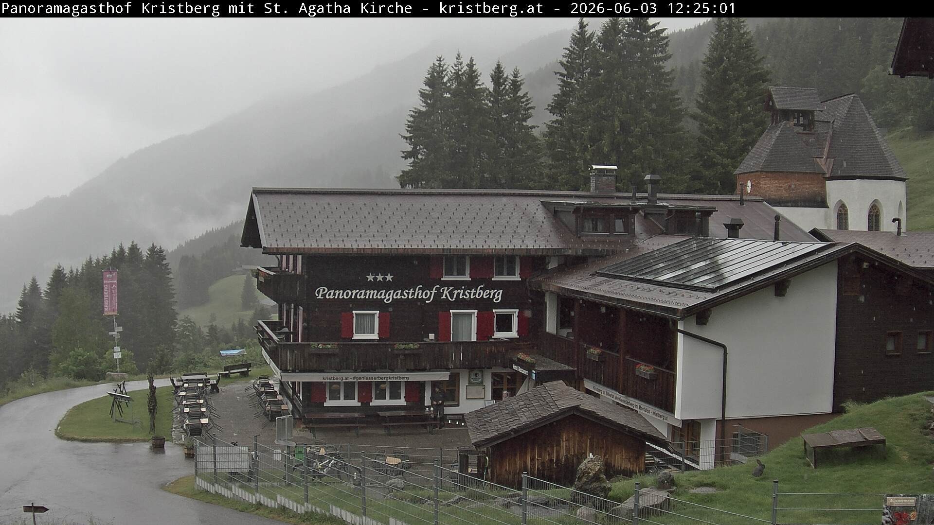 Archiv Foto Webcam Panoramagasthof Kristberg (Silbertal)