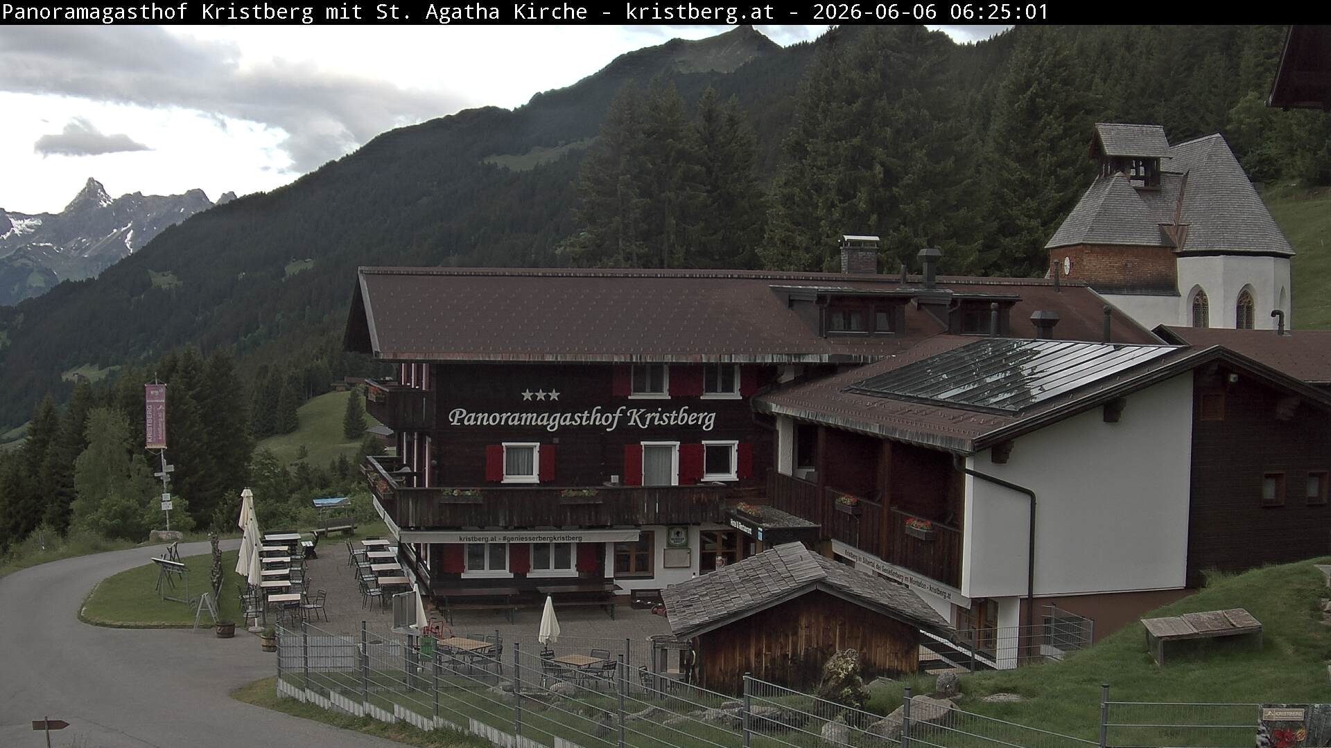 Archiv Foto Webcam Panoramagasthof Kristberg (Silbertal)
