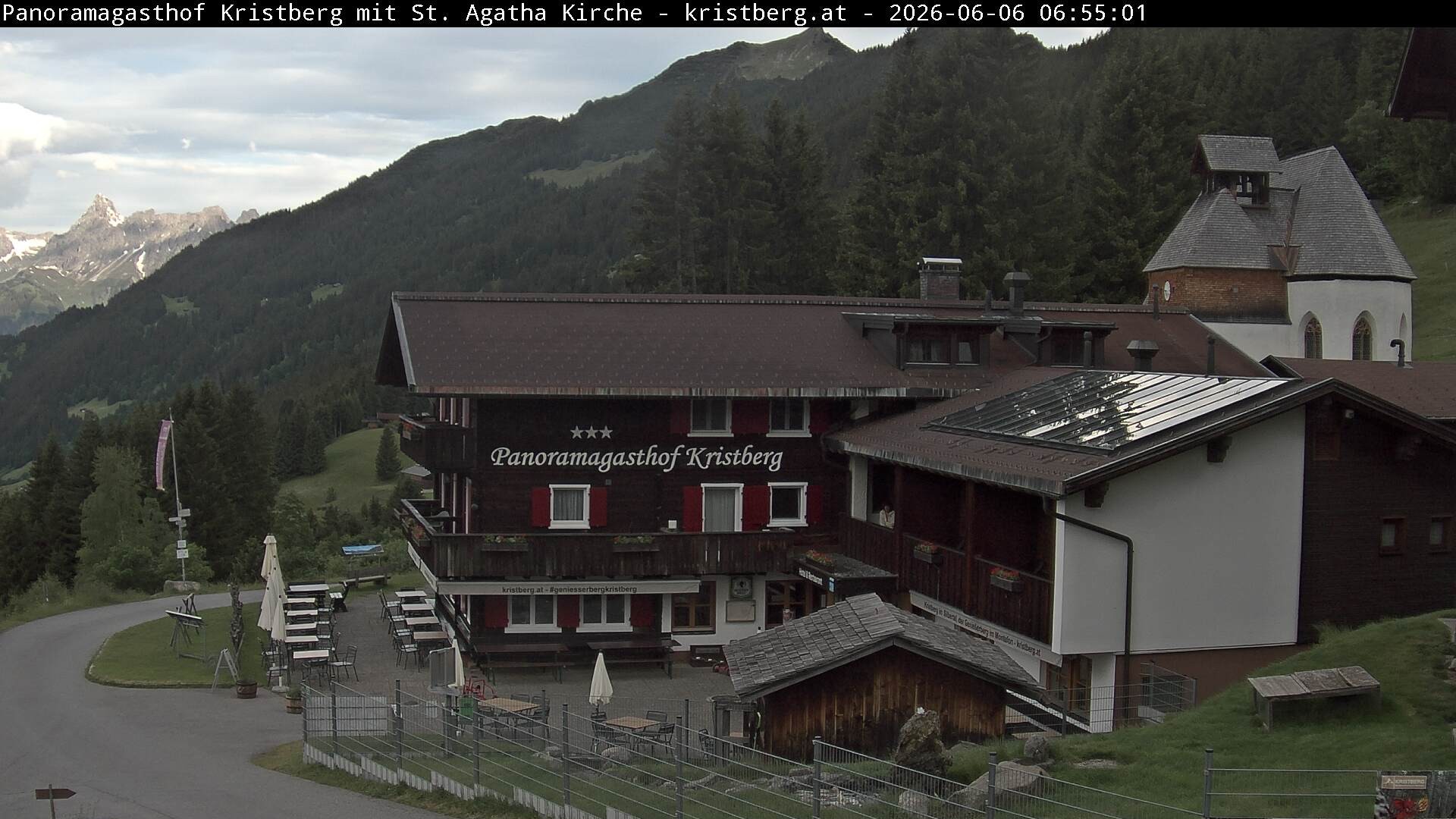 Archiv Foto Webcam Panoramagasthof Kristberg (Silbertal)