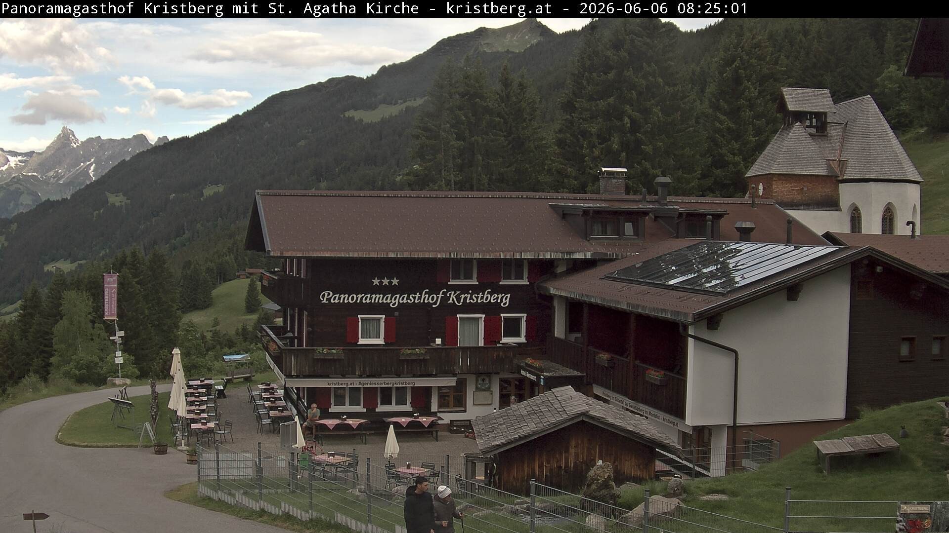 Archiv Foto Webcam Panoramagasthof Kristberg (Silbertal)