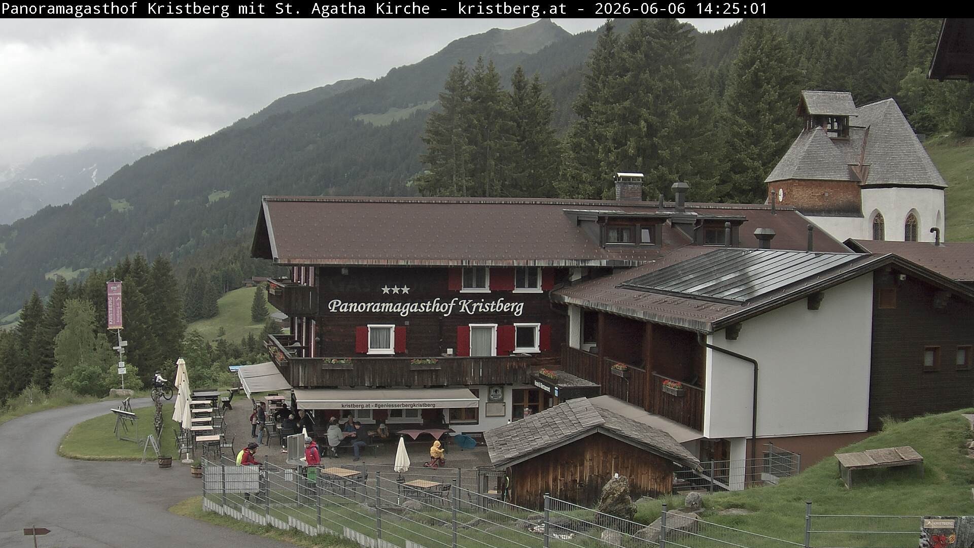 Archiv Foto Webcam Panoramagasthof Kristberg (Silbertal)