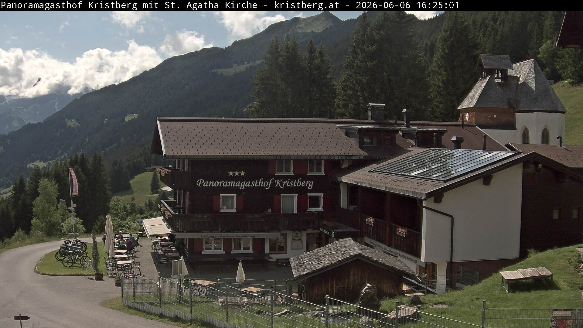 Archiv Foto Webcam Panoramagasthof Kristberg (Silbertal)