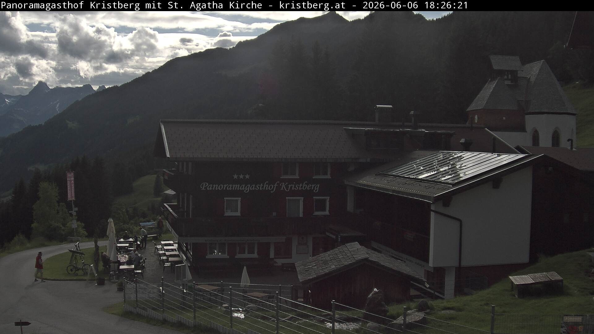 Archiv Foto Webcam Panoramagasthof Kristberg (Silbertal)