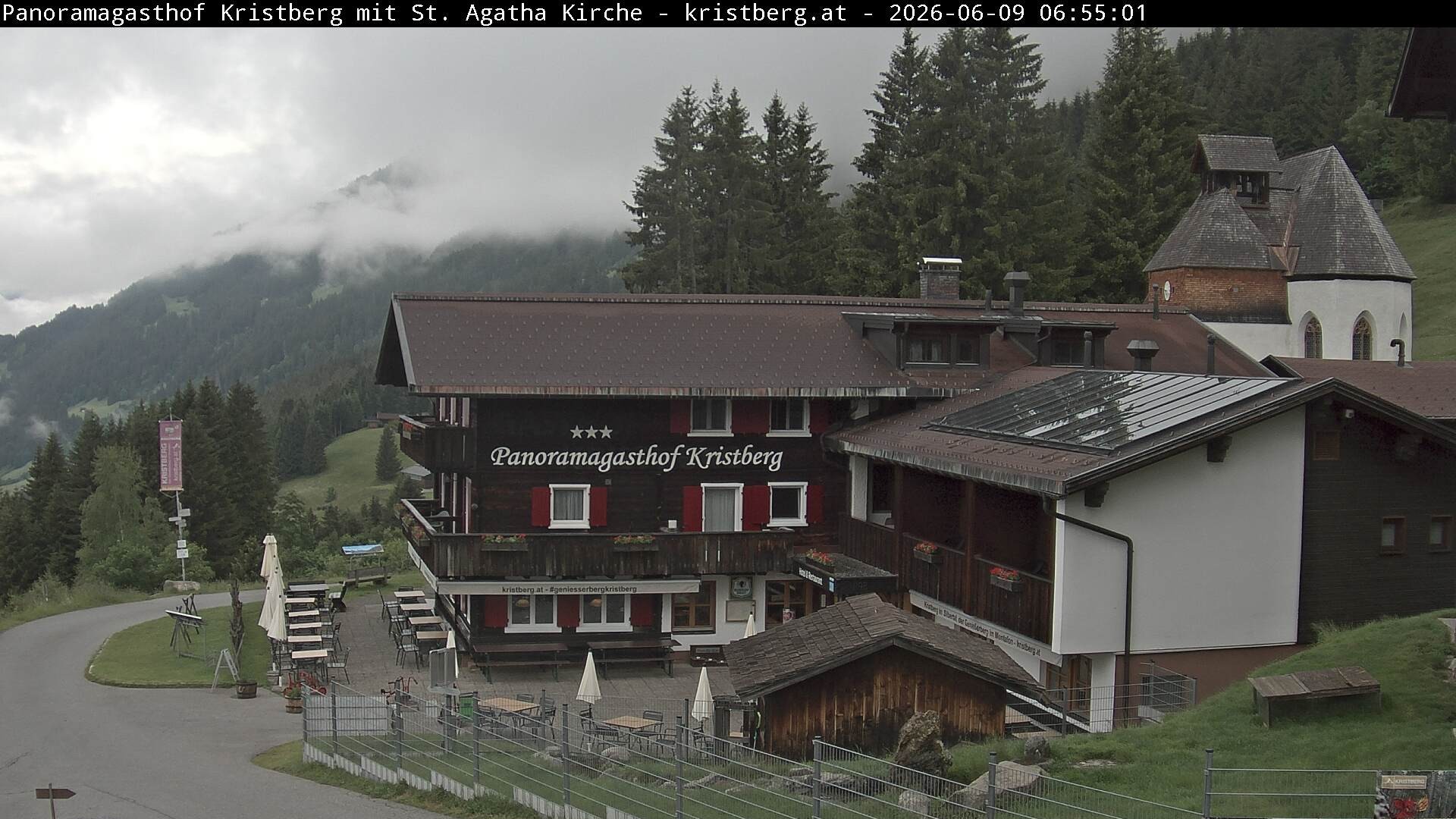 Archiv Foto Webcam Panoramagasthof Kristberg (Silbertal)