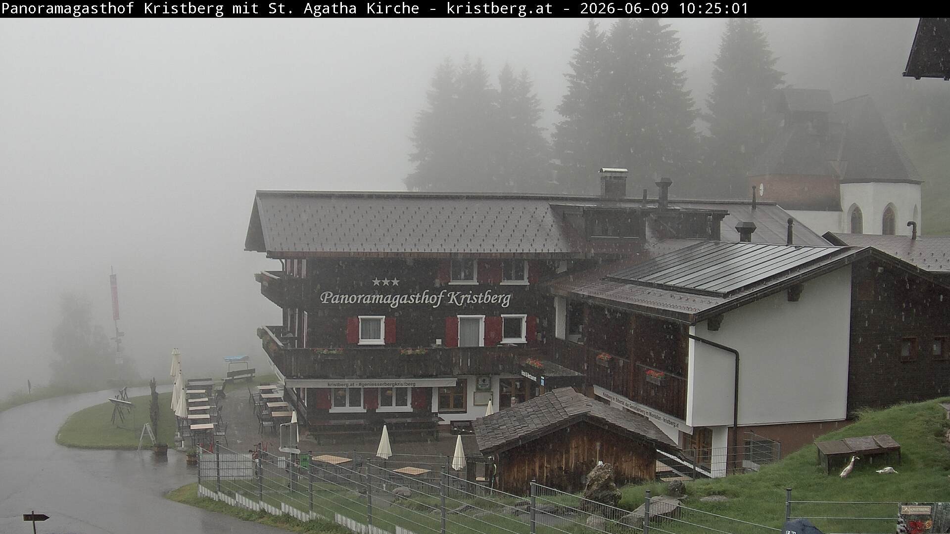 Archiv Foto Webcam Panoramagasthof Kristberg (Silbertal)