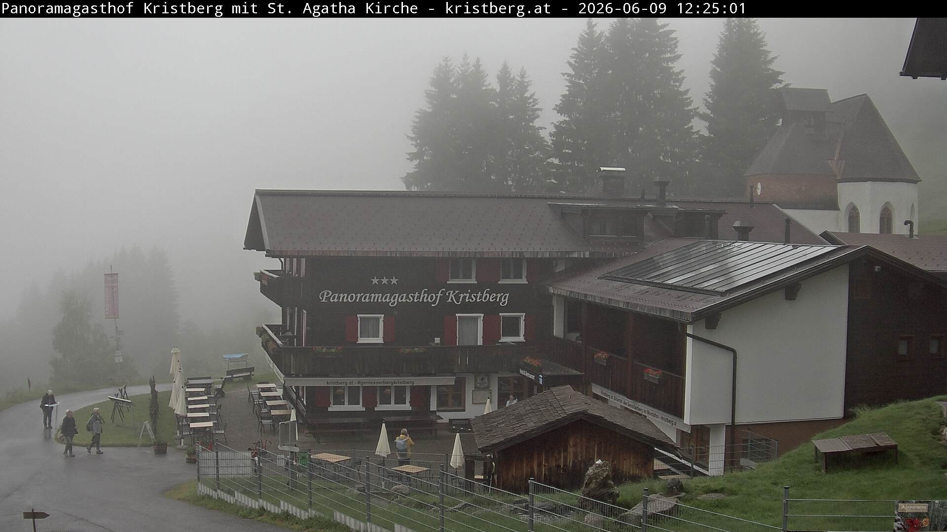 Archiv Foto Webcam Panoramagasthof Kristberg (Silbertal)