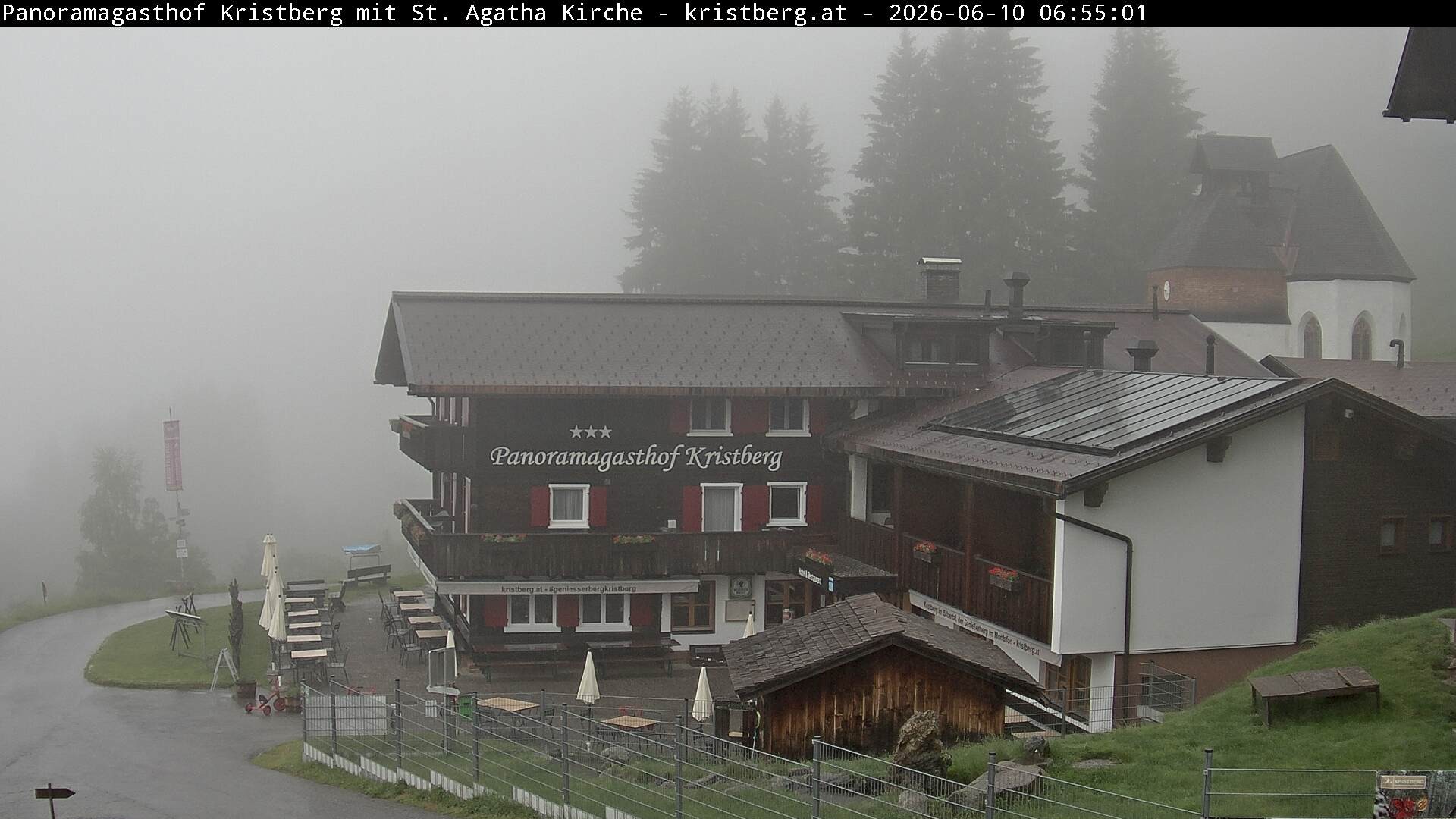 Archiv Foto Webcam Panoramagasthof Kristberg (Silbertal)