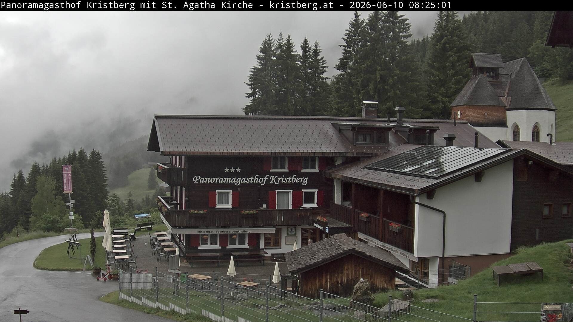 Archiv Foto Webcam Panoramagasthof Kristberg (Silbertal)