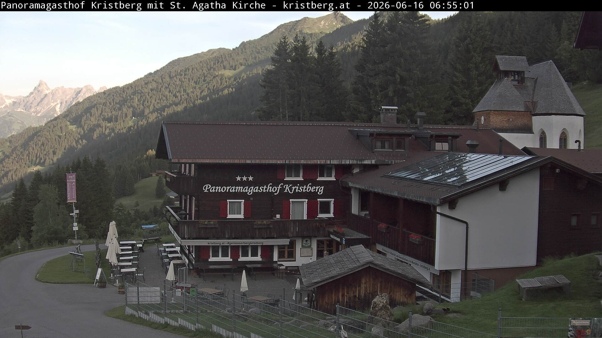 Archiv Foto Webcam Panoramagasthof Kristberg (Silbertal)
