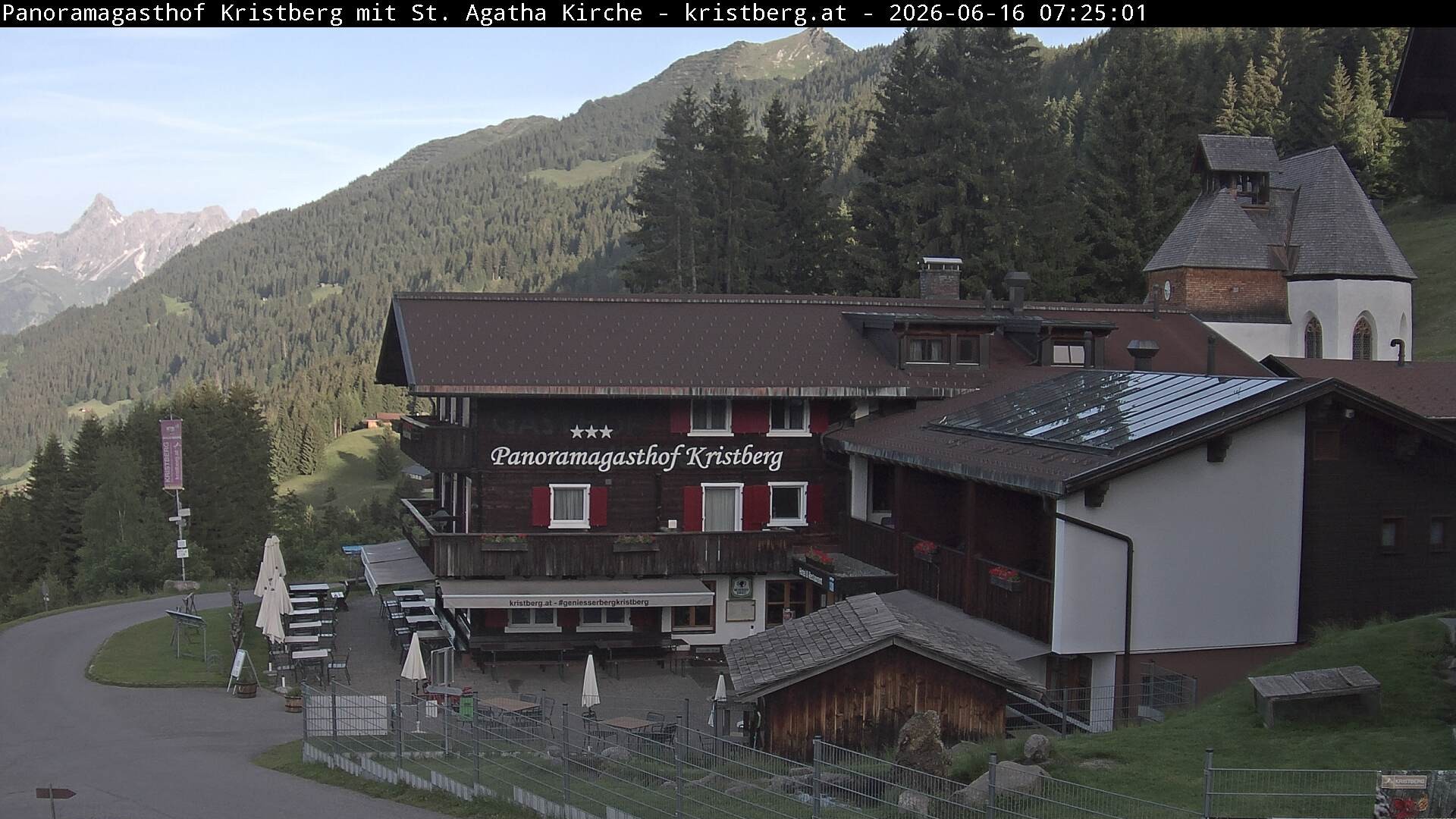 Archiv Foto Webcam Panoramagasthof Kristberg (Silbertal)