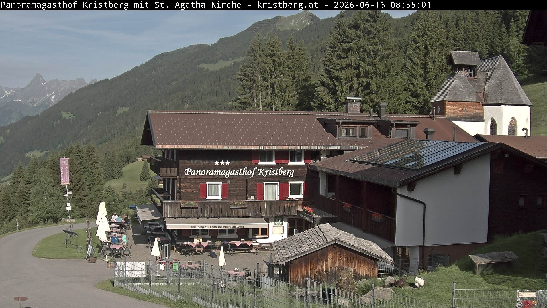 Archiv Foto Webcam Panoramagasthof Kristberg (Silbertal)
