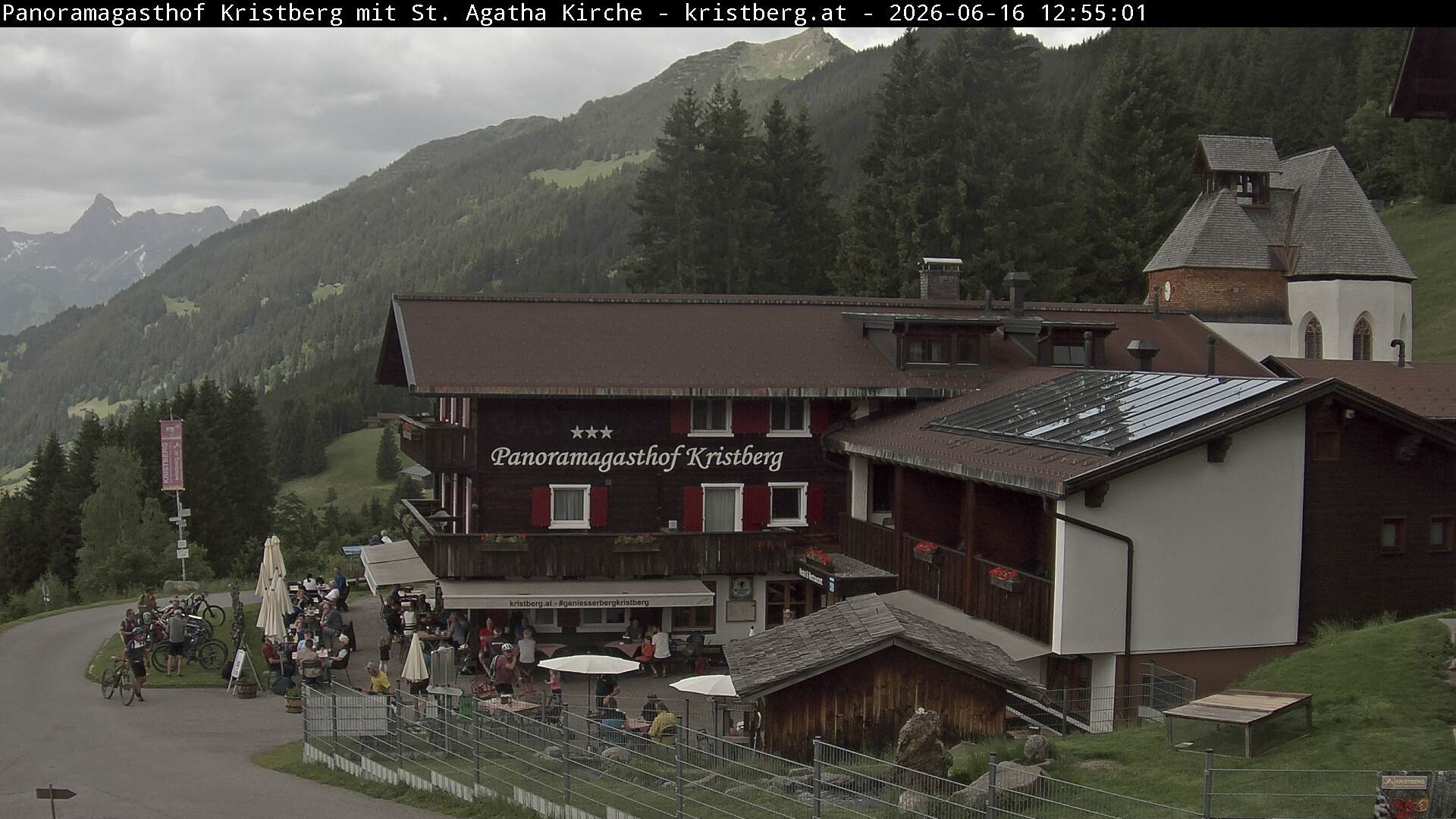 Archiv Foto Webcam Panoramagasthof Kristberg (Silbertal)