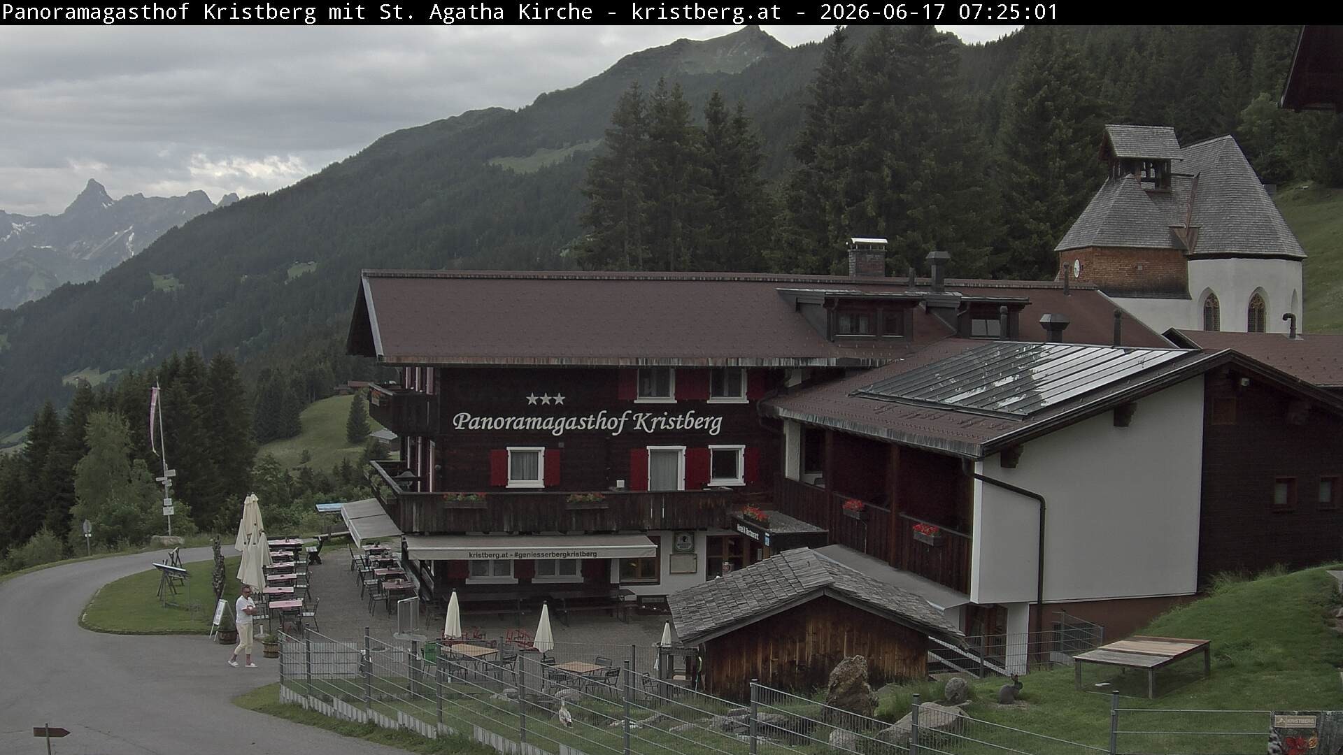 Archiv Foto Webcam Panoramagasthof Kristberg (Silbertal)