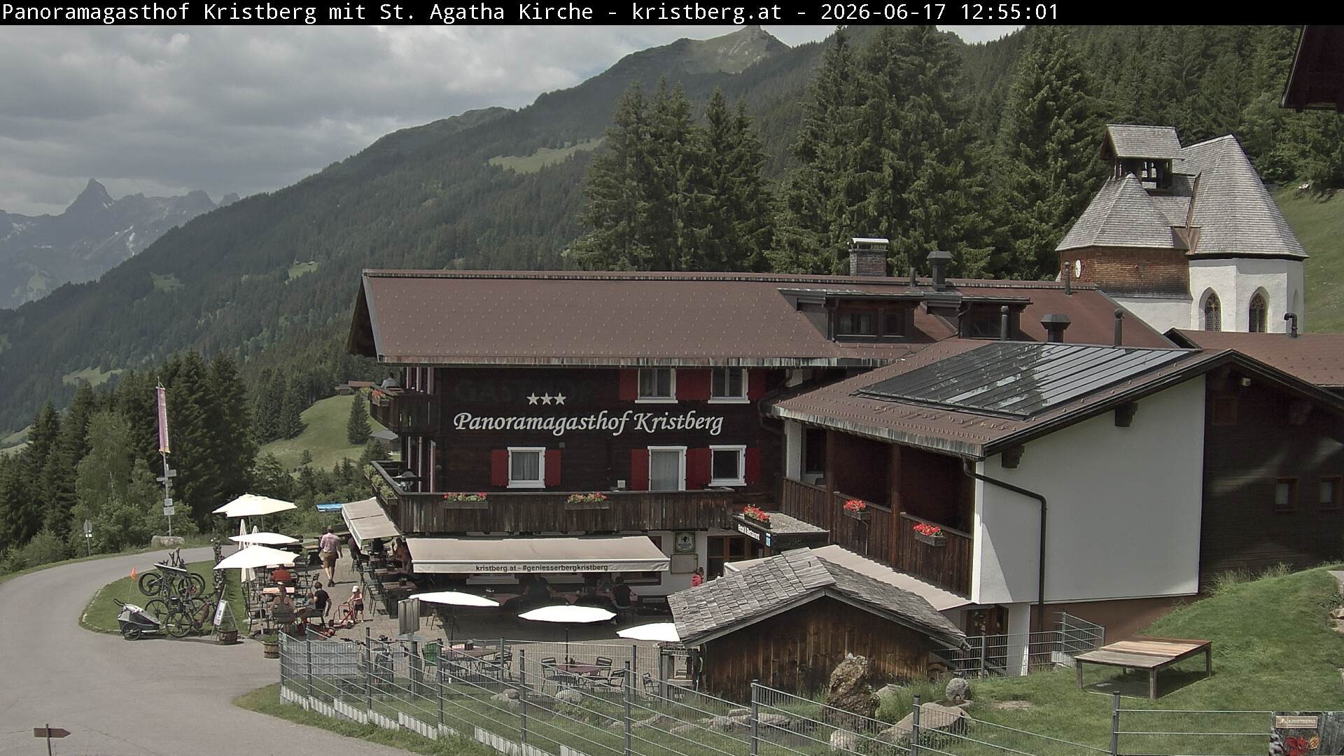Archiv Foto Webcam Panoramagasthof Kristberg (Silbertal)