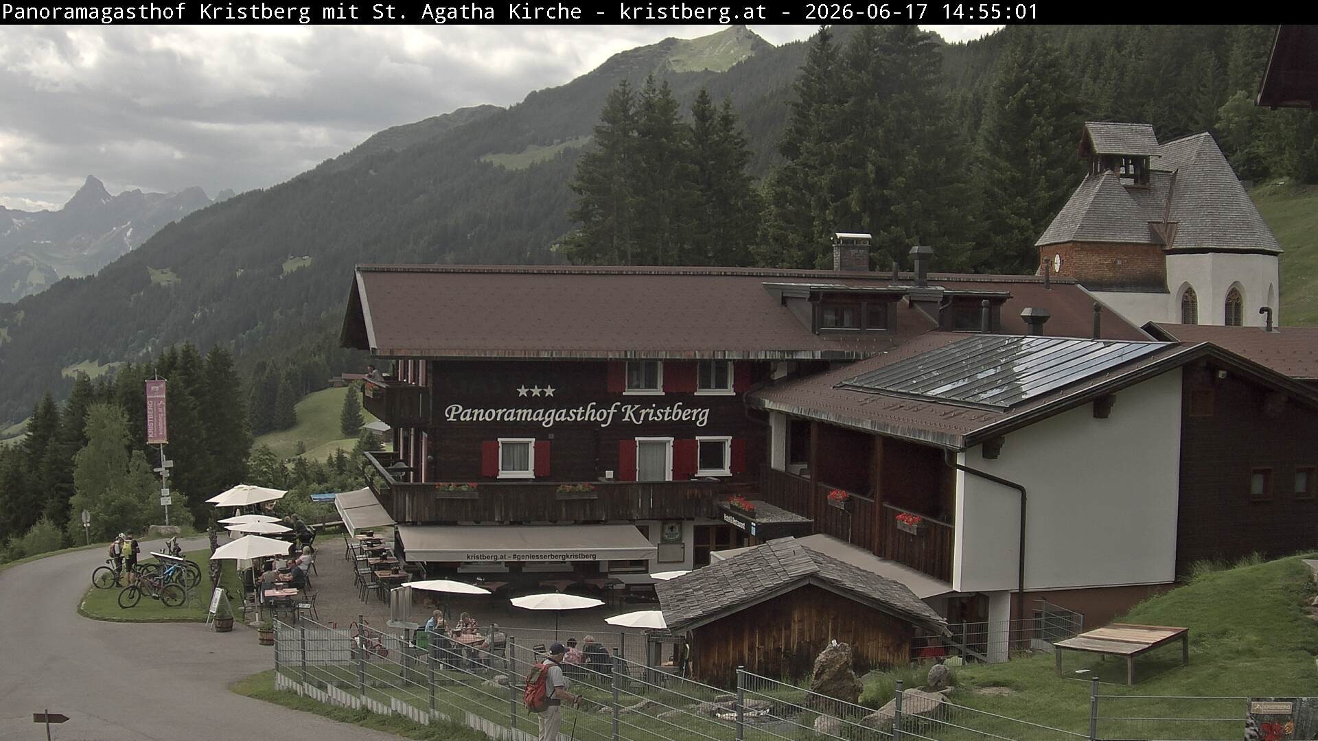 Archiv Foto Webcam Panoramagasthof Kristberg (Silbertal)