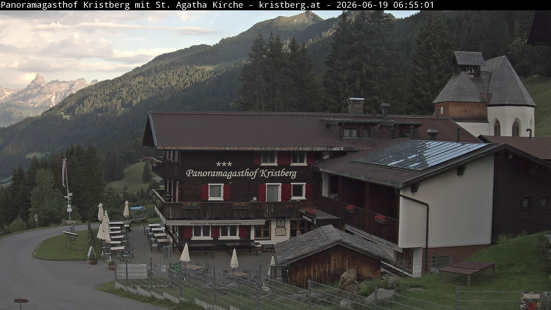Archiv Foto Webcam Panoramagasthof Kristberg (Silbertal)